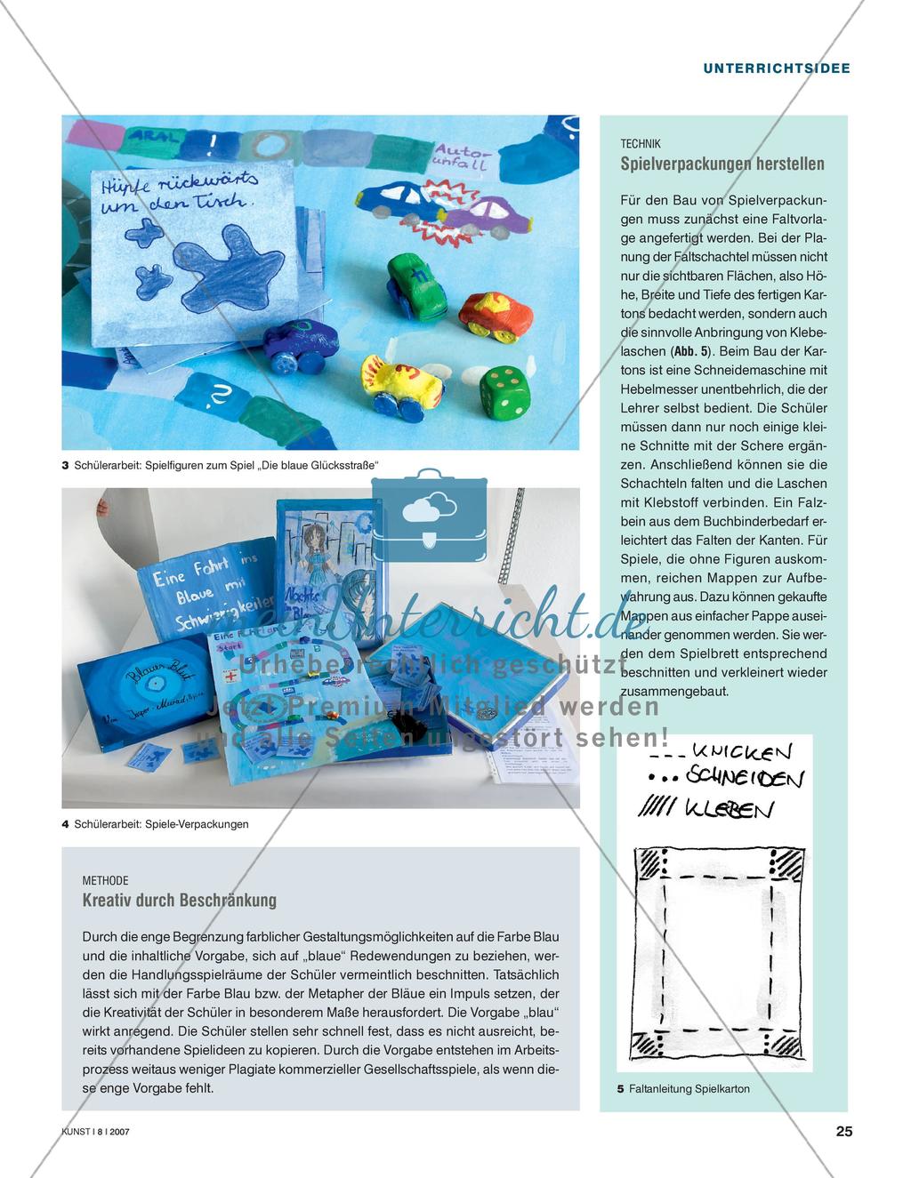 Ins Blaue hinein - Blaue Brettspiele herstellen Preview 4