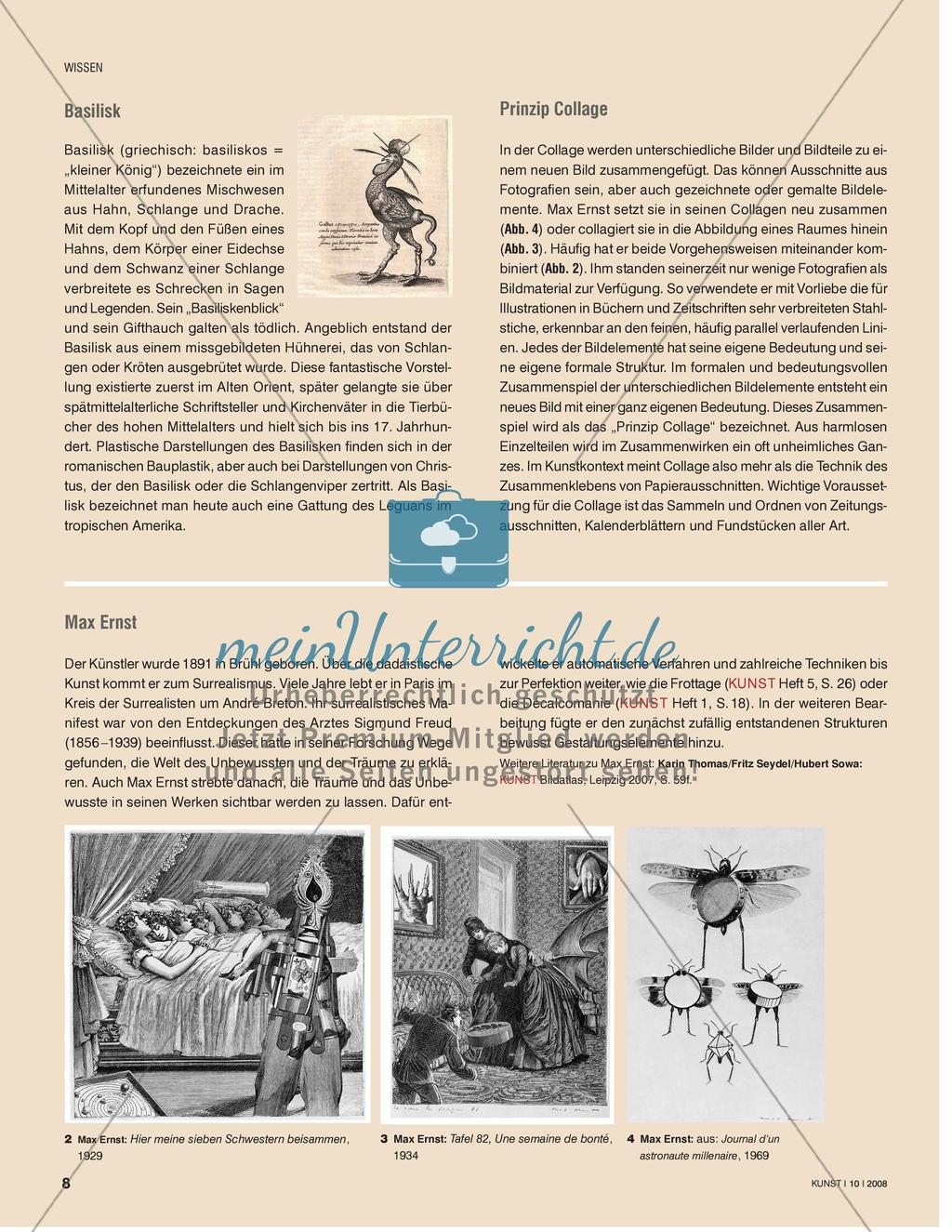 Traumbilder zusammensetzen - In Collageverfahren einführen Preview 3