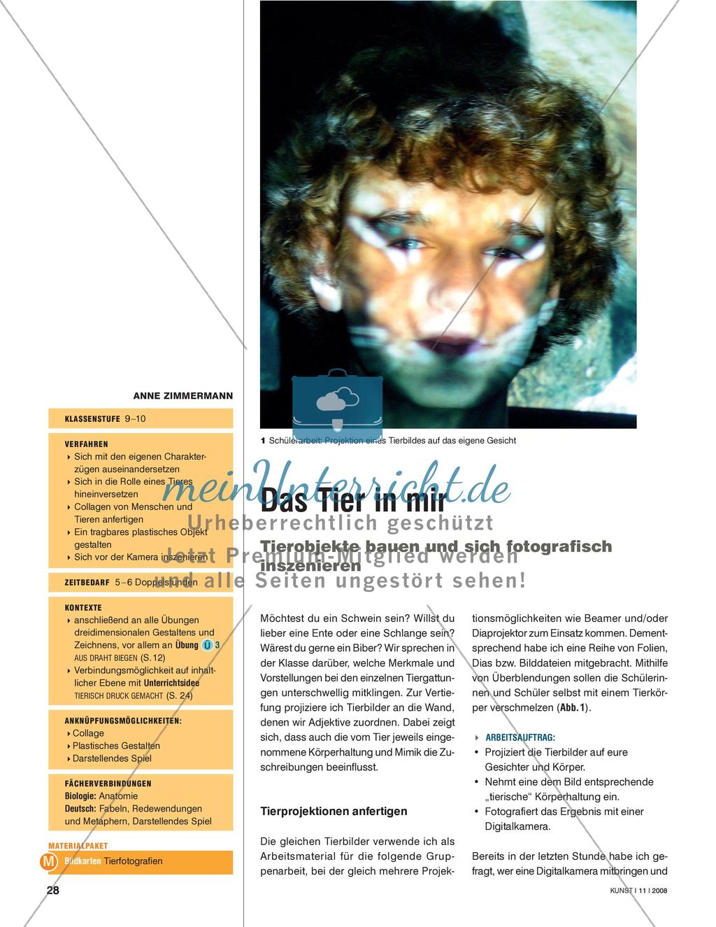 Das Tier in mir - Tierobjekte bauen und sich fotografisch inszenieren Preview 1