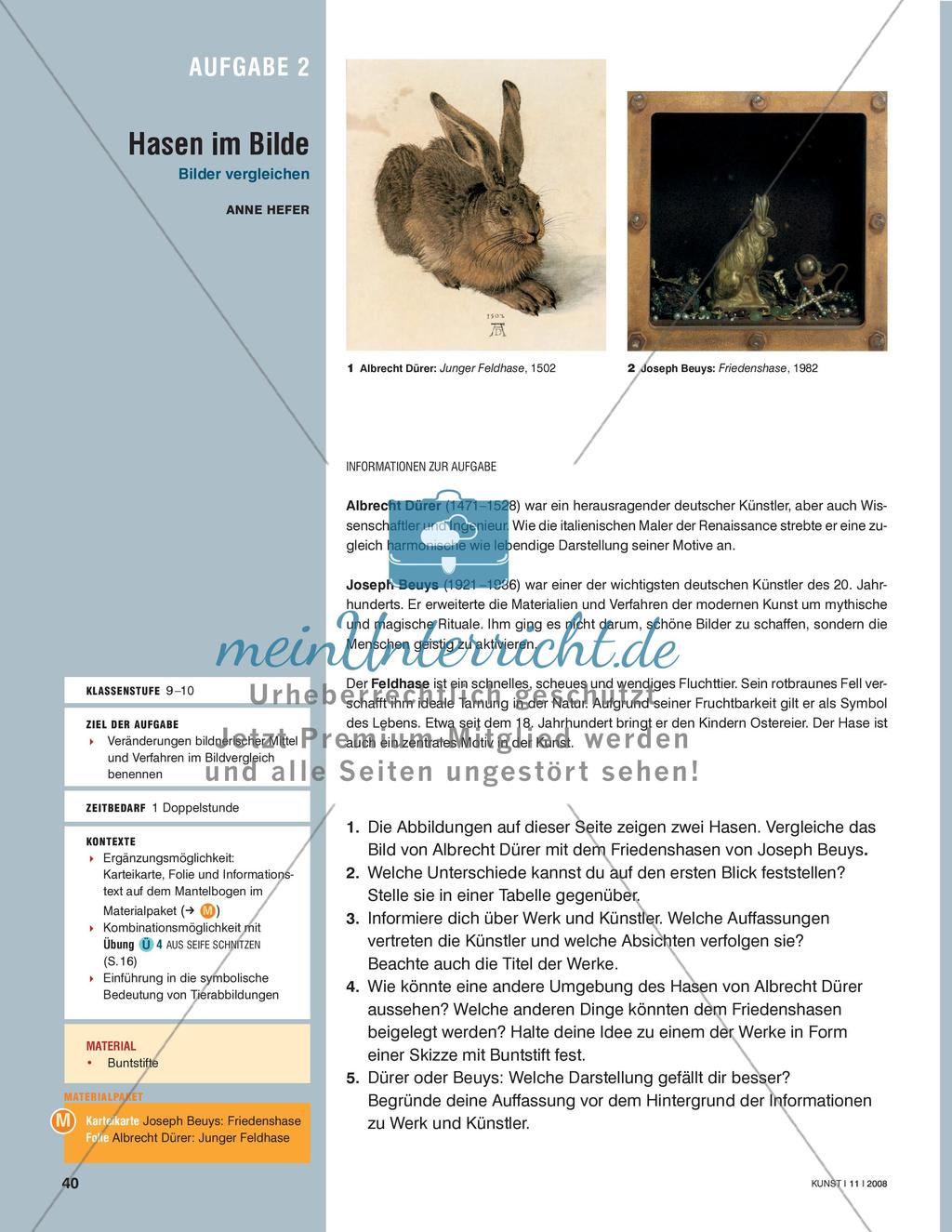 Hasen im Bilde - Bilder vergleichen Preview 1