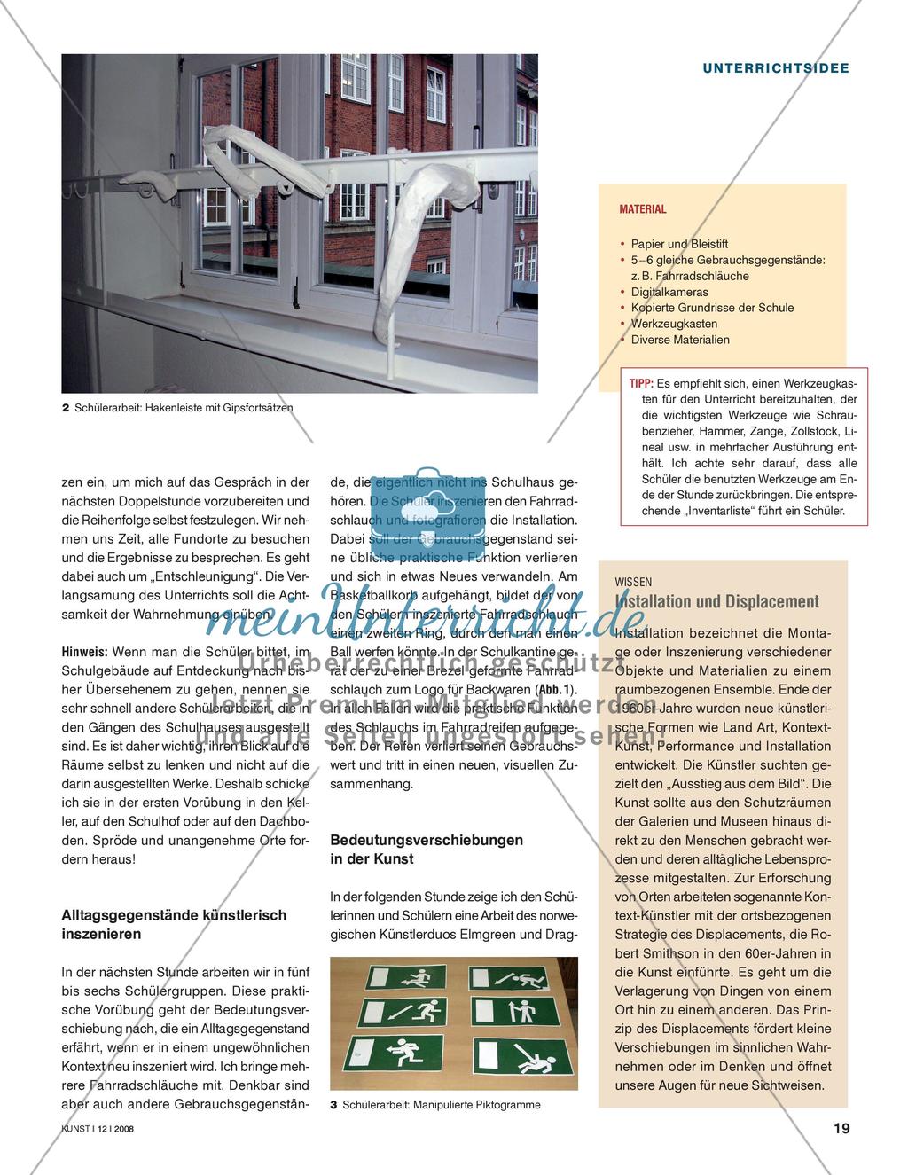 Hineingeschmuggelt und untergemogelt - Irritierende Installationen erarbeiten Preview 2