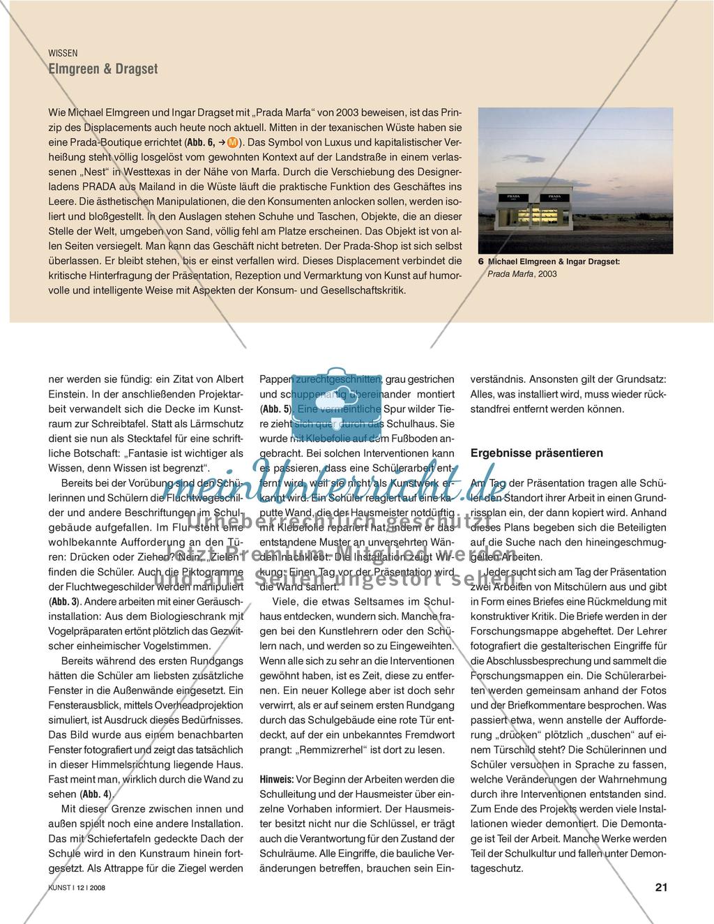 Hineingeschmuggelt und untergemogelt - Irritierende Installationen erarbeiten Preview 4