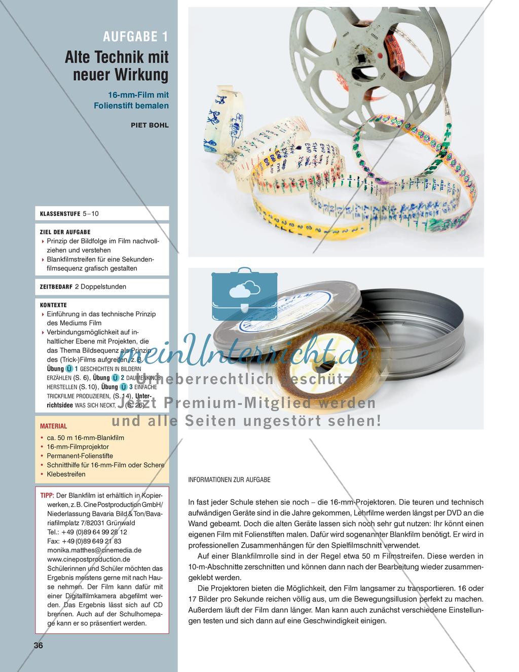 16-mm-Film mit Folienstift bemalen Preview 1
