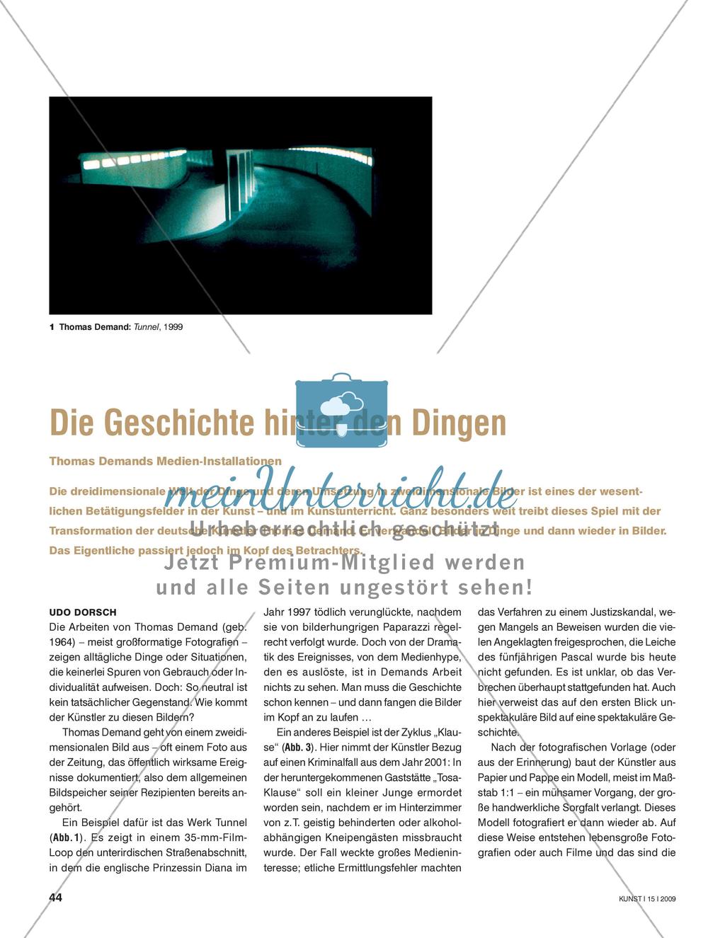 Die Geschichte hinter den Dingen - Thomas Demands Medien-Installationen Preview 1