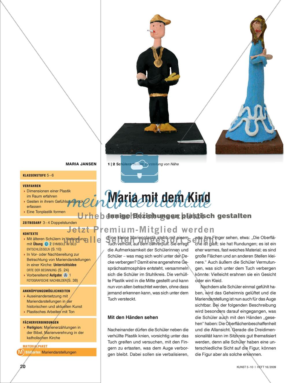 Maria mit dem Kind - Innige Beziehungen plastisch gestalten Preview 1