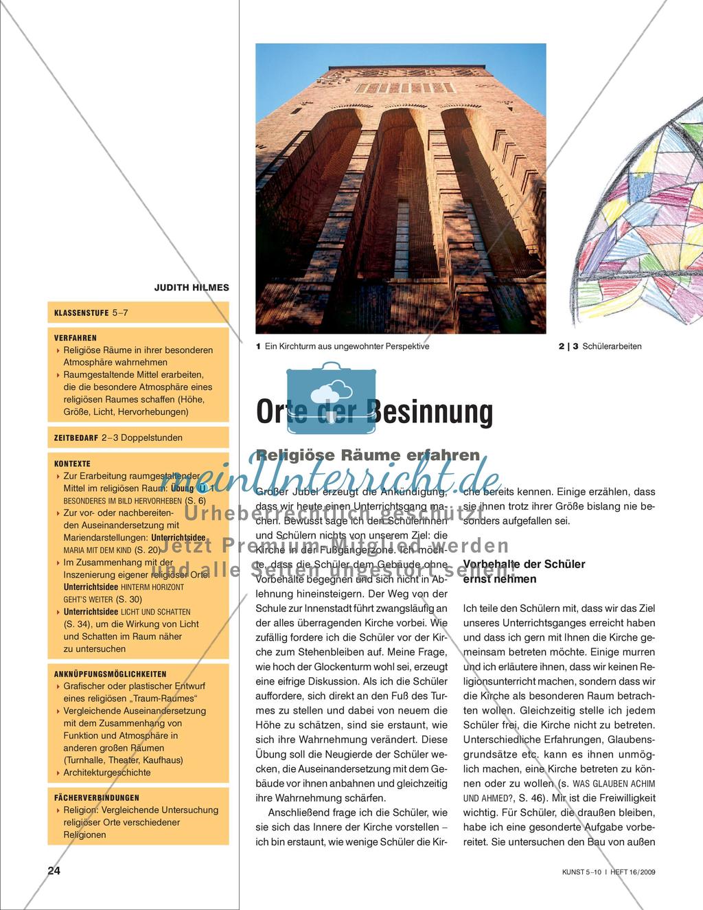Orte der Besinnung - Religiöse Räume erfahren Preview 1