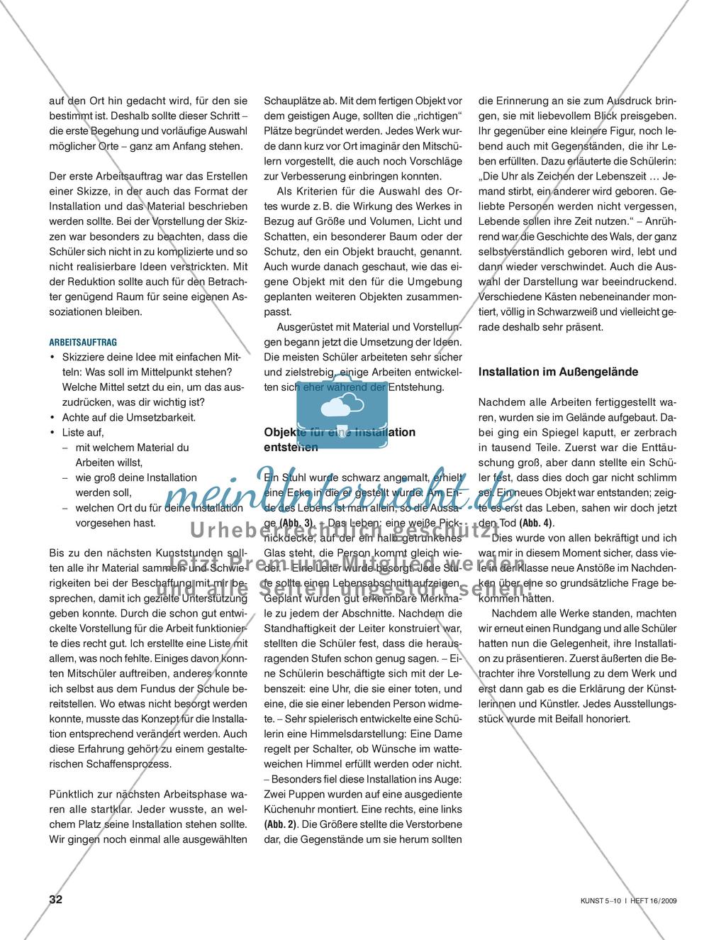 Hinterm Horizont geht’s weiter - Installationen zum Thema Tod bauen Preview 3