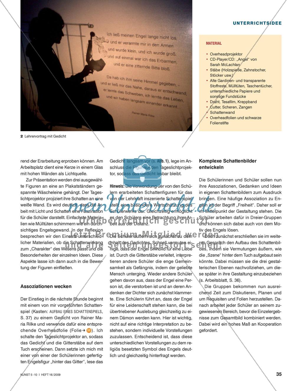 Licht und Schatten - Religiöse Gefühle in Schattenbildern gestalten Preview 2