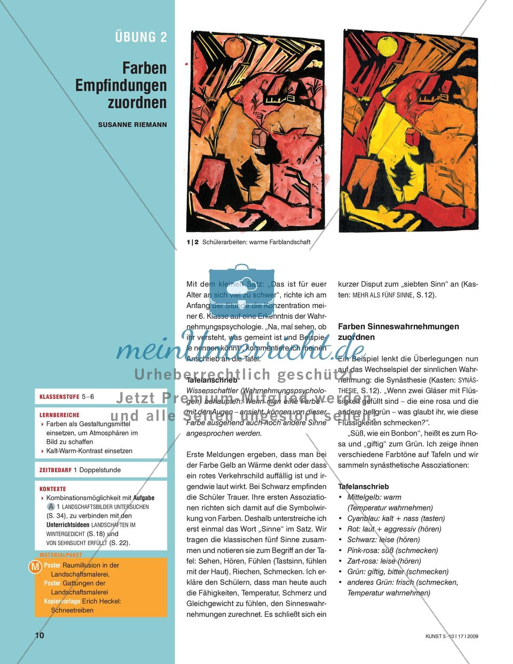 Farben Empfindungen zuordnen Preview 1