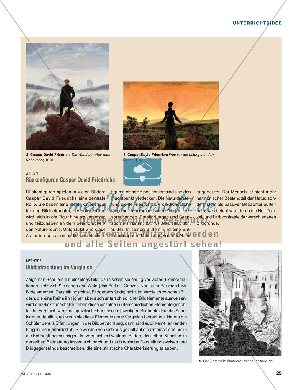 Von Sehnsucht erfüllt - Handlungsorientierte Annäherung an romantische Landschaftsmalerei Preview 4