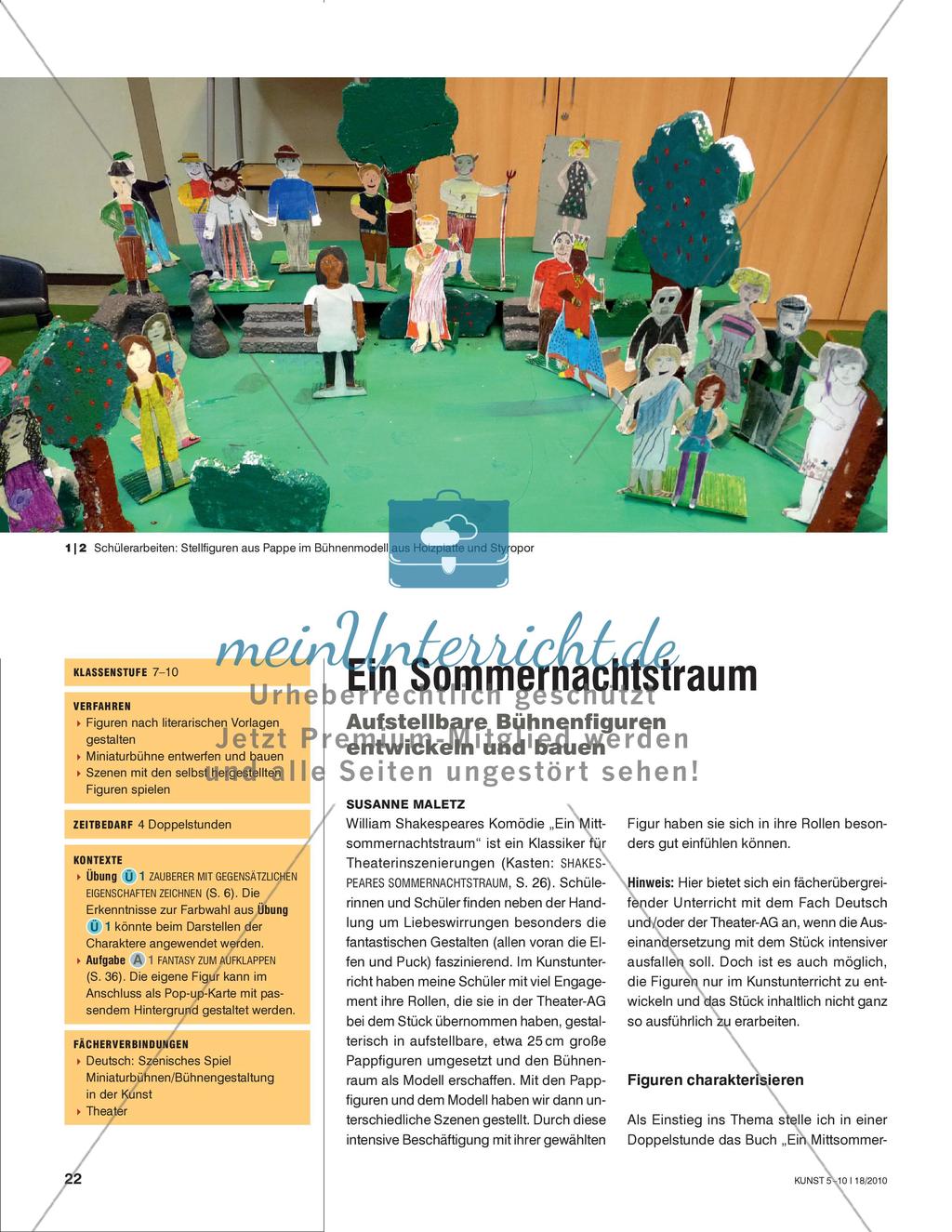 Ein Sommernachtstraum: Aufstellbare Bühnenfiguren entwickeln und bauen Preview 1