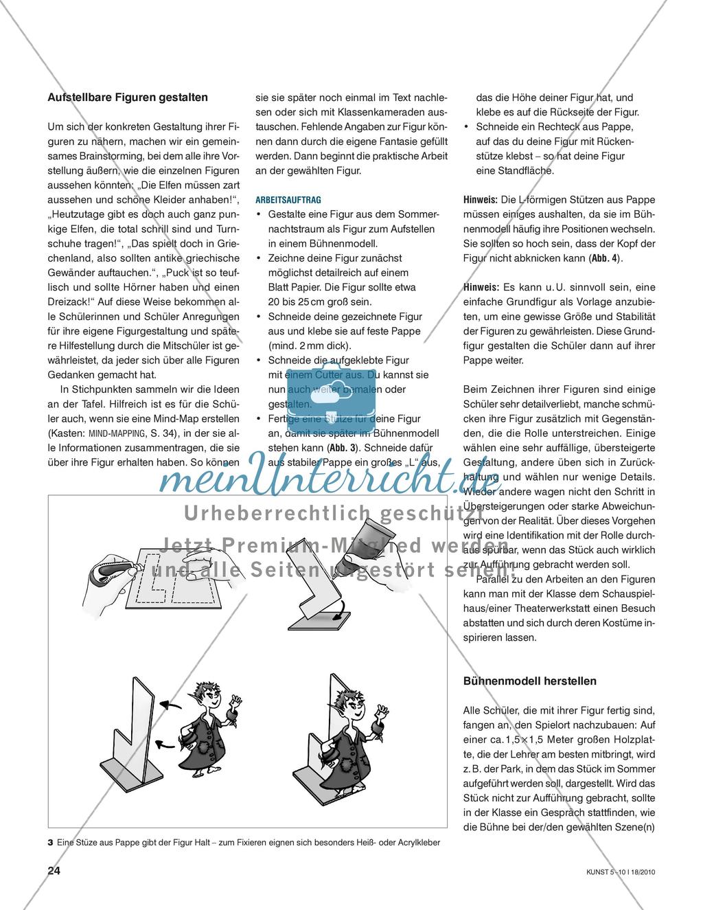 Ein Sommernachtstraum: Aufstellbare Bühnenfiguren entwickeln und bauen Preview 3