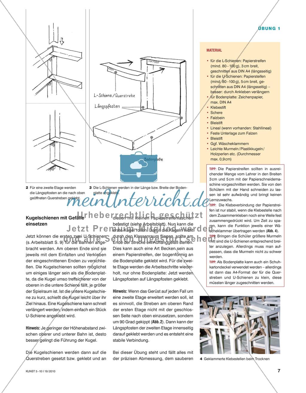 Eine Kugelbahn aus Papier bauen Preview 2
