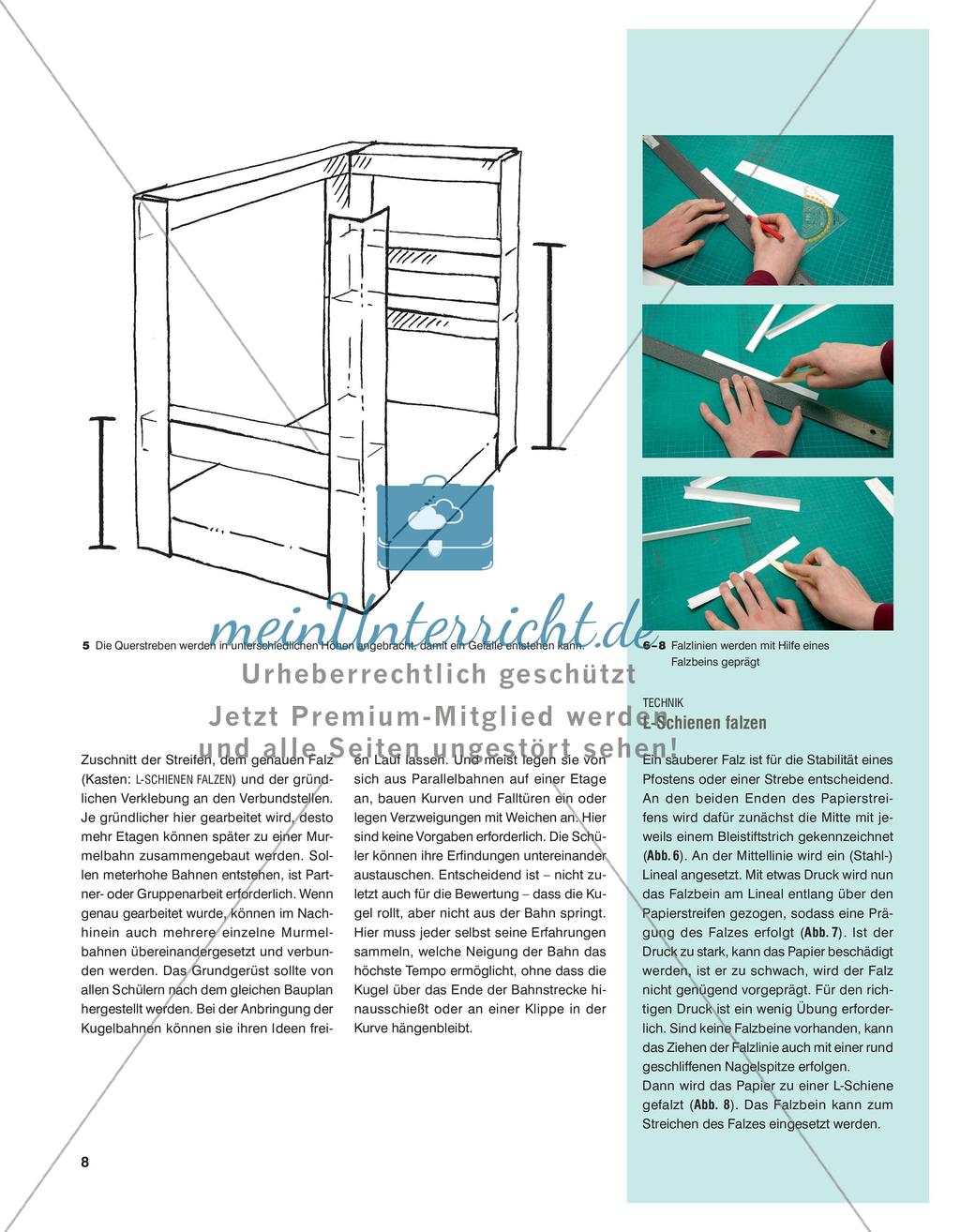 Eine Kugelbahn aus Papier bauen Preview 3