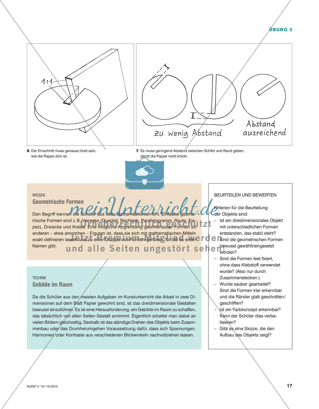 Ein Objekt aus geometrischen Formen zusammenstecken Preview 4