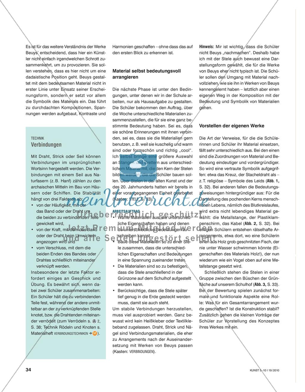 Energiegeladene Stelen - Material auf seine Bedeutung hin untersuchen Preview 3