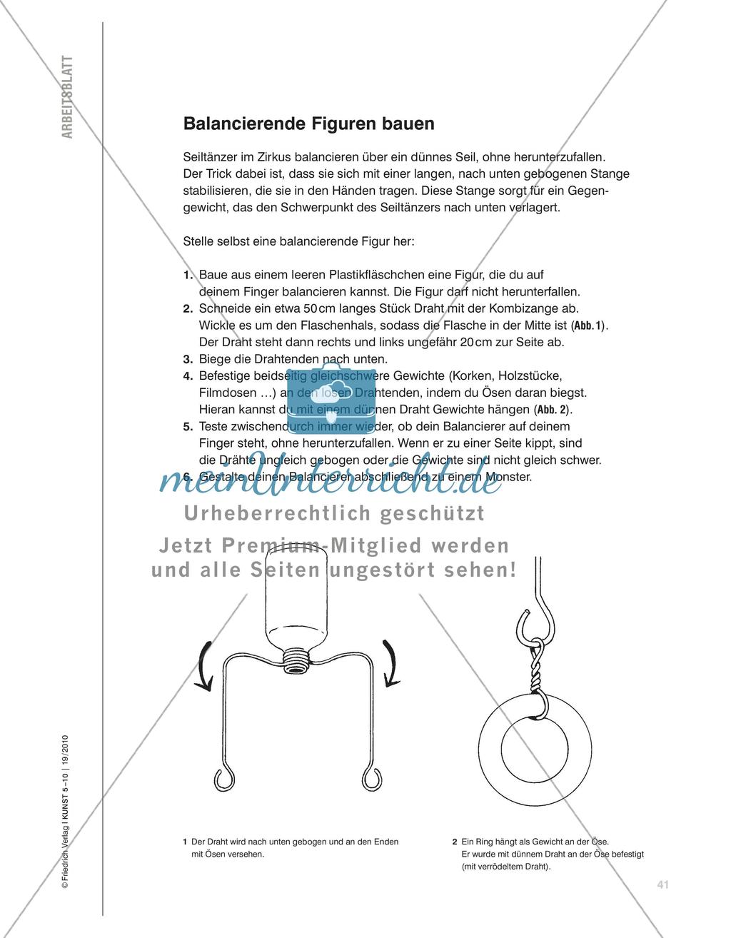 Monster im Gleichgewicht - Balancierer aus Trinkjoghurt-Flaschen Preview 2