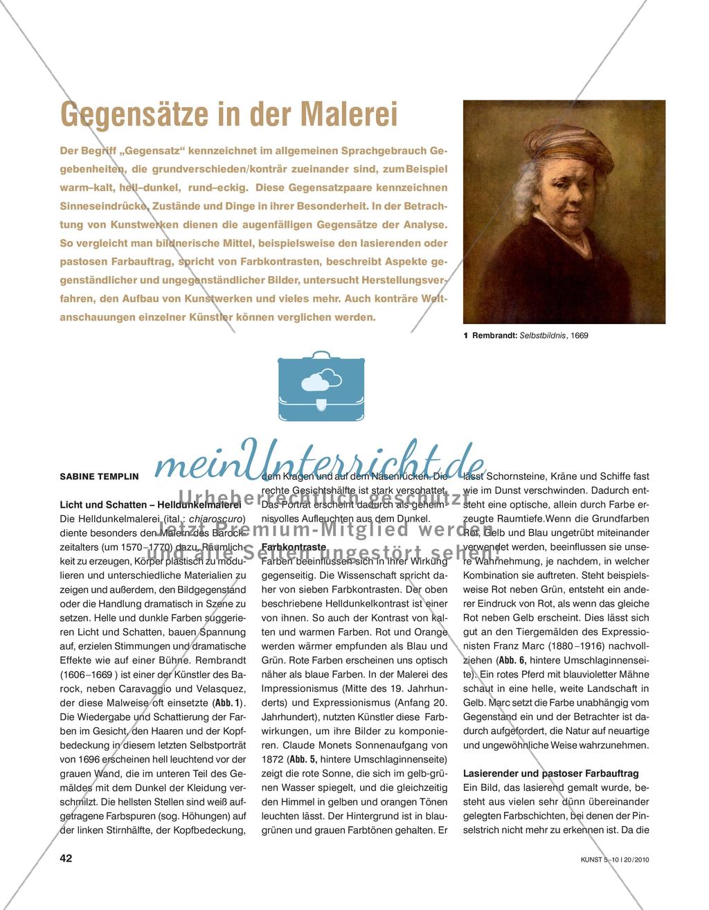 Gegensätze in der Malerei Preview 1