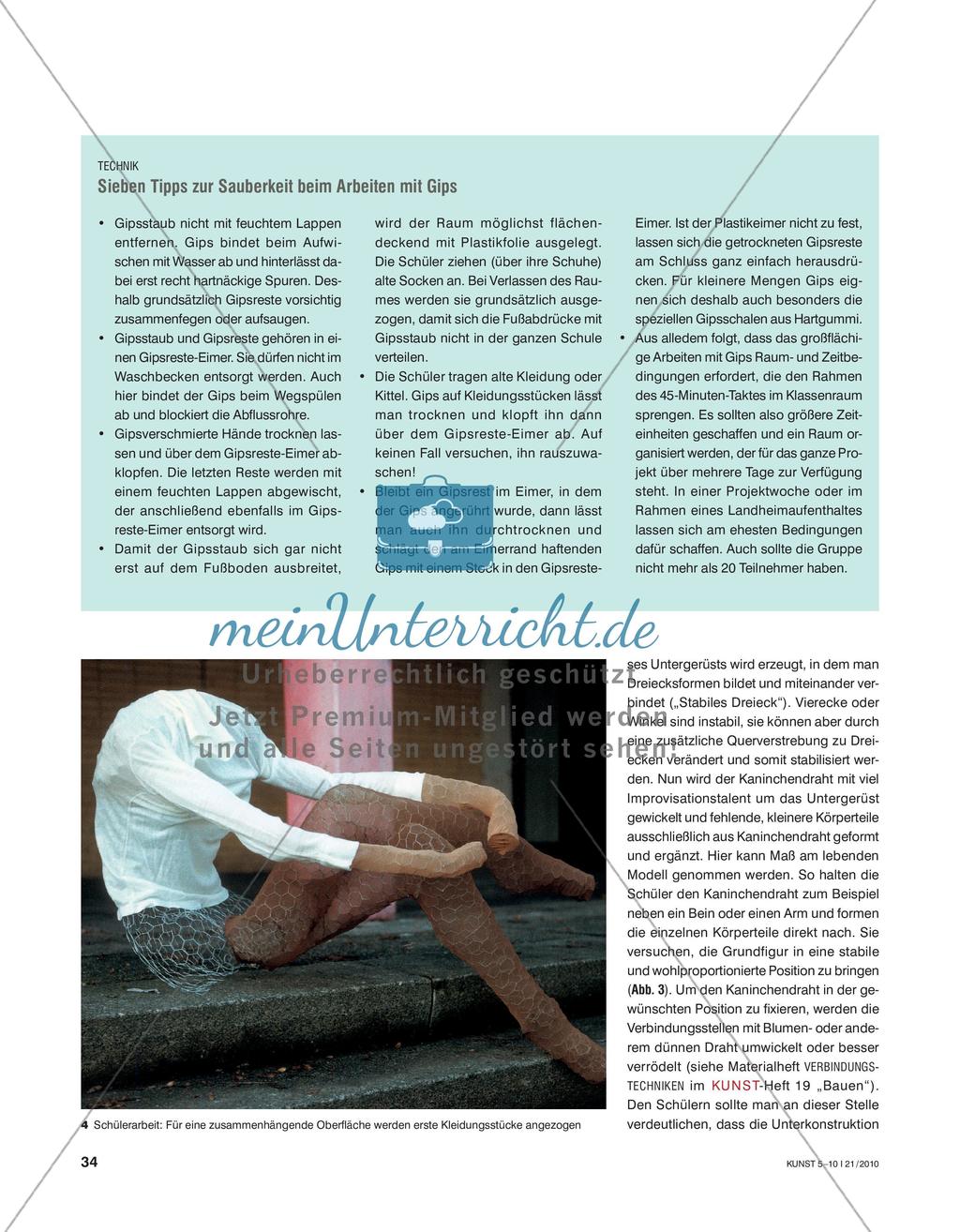 Goethe trifft Kanalarbeiter - Lebensgroße Gipsfiguren bauen Preview 3