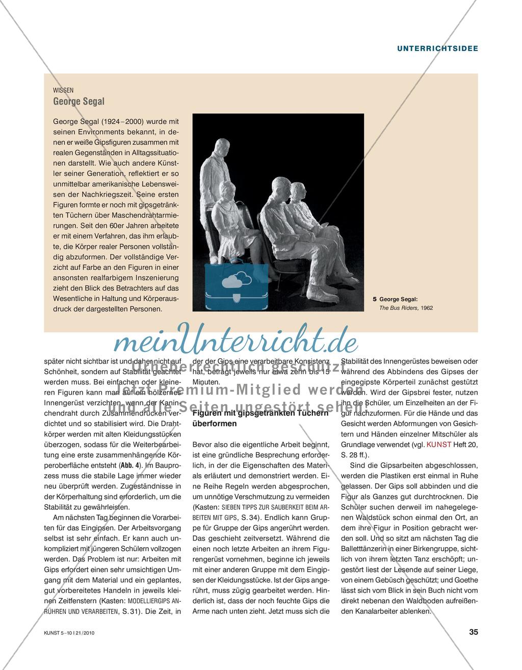 Goethe trifft Kanalarbeiter - Lebensgroße Gipsfiguren bauen Preview 4