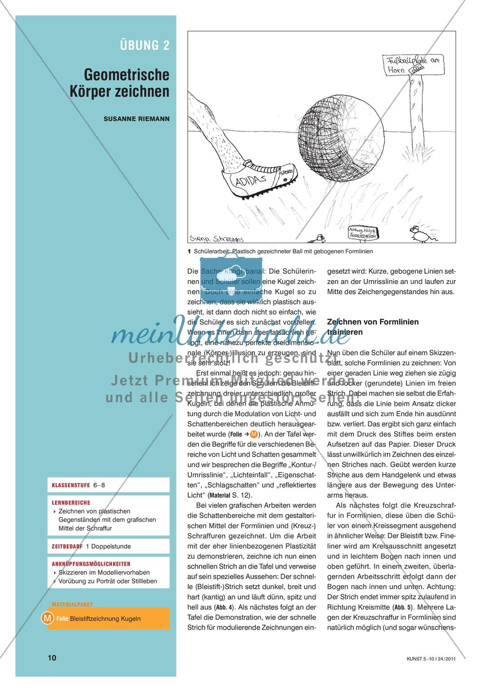 Geometrische Körper zeichnen Preview 1