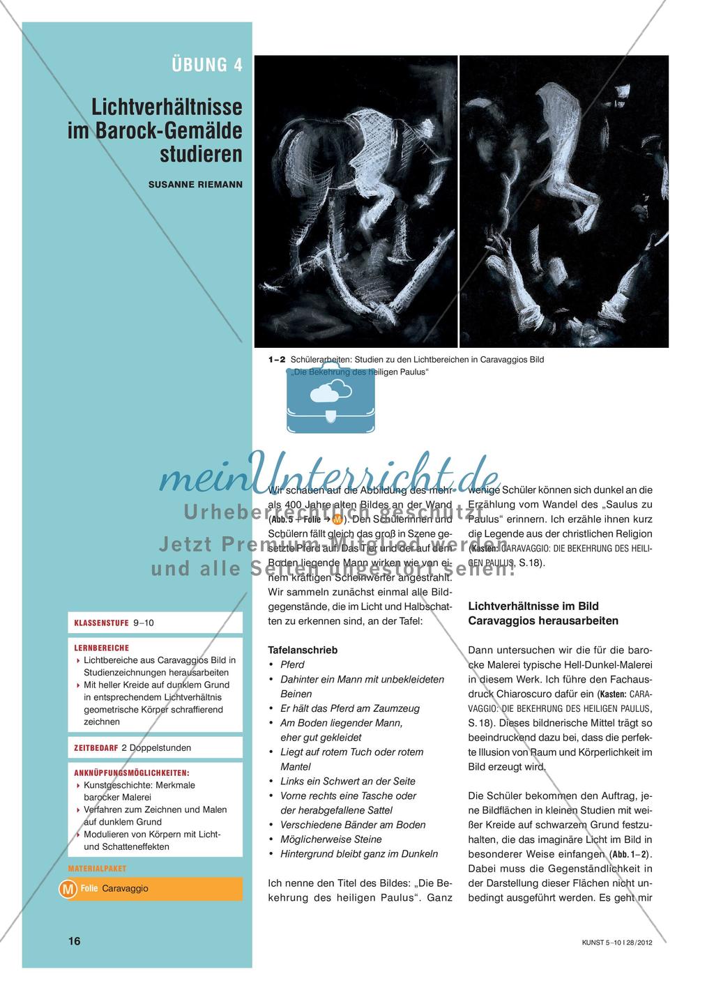 Lichtverhältnisse im Barock-Gemälde studieren Preview 1