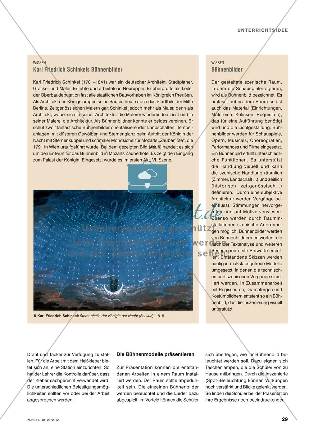 Stimmungen der Nacht - Funktionen von Bühnenbildern kennenlernen und selbst ein Bühnenbild gestalten Preview 4