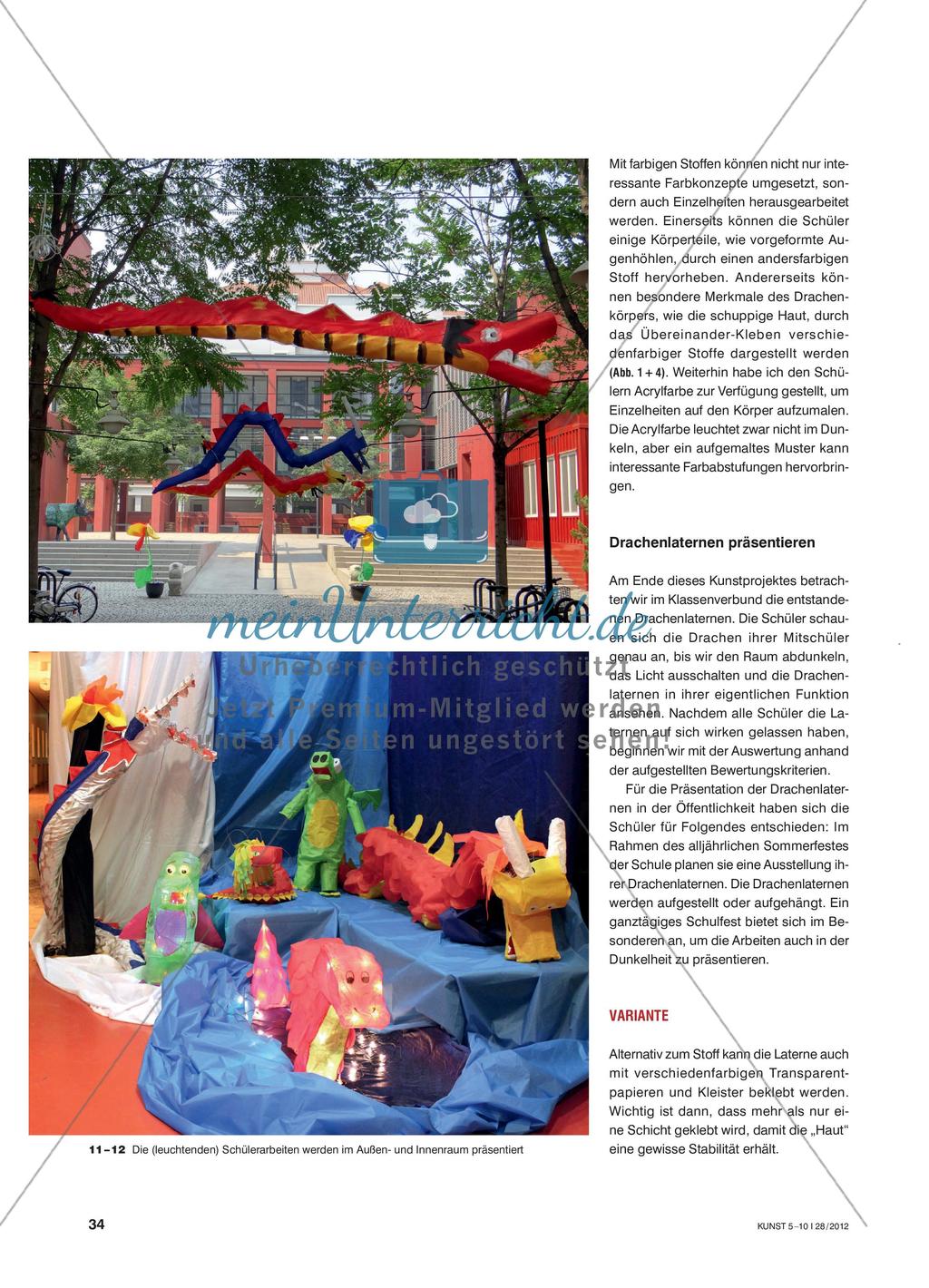 Chinesische Drachenlaternen - Dreidimensionale Drahtobjekte bauen und zum Leuchten bringen Preview 5