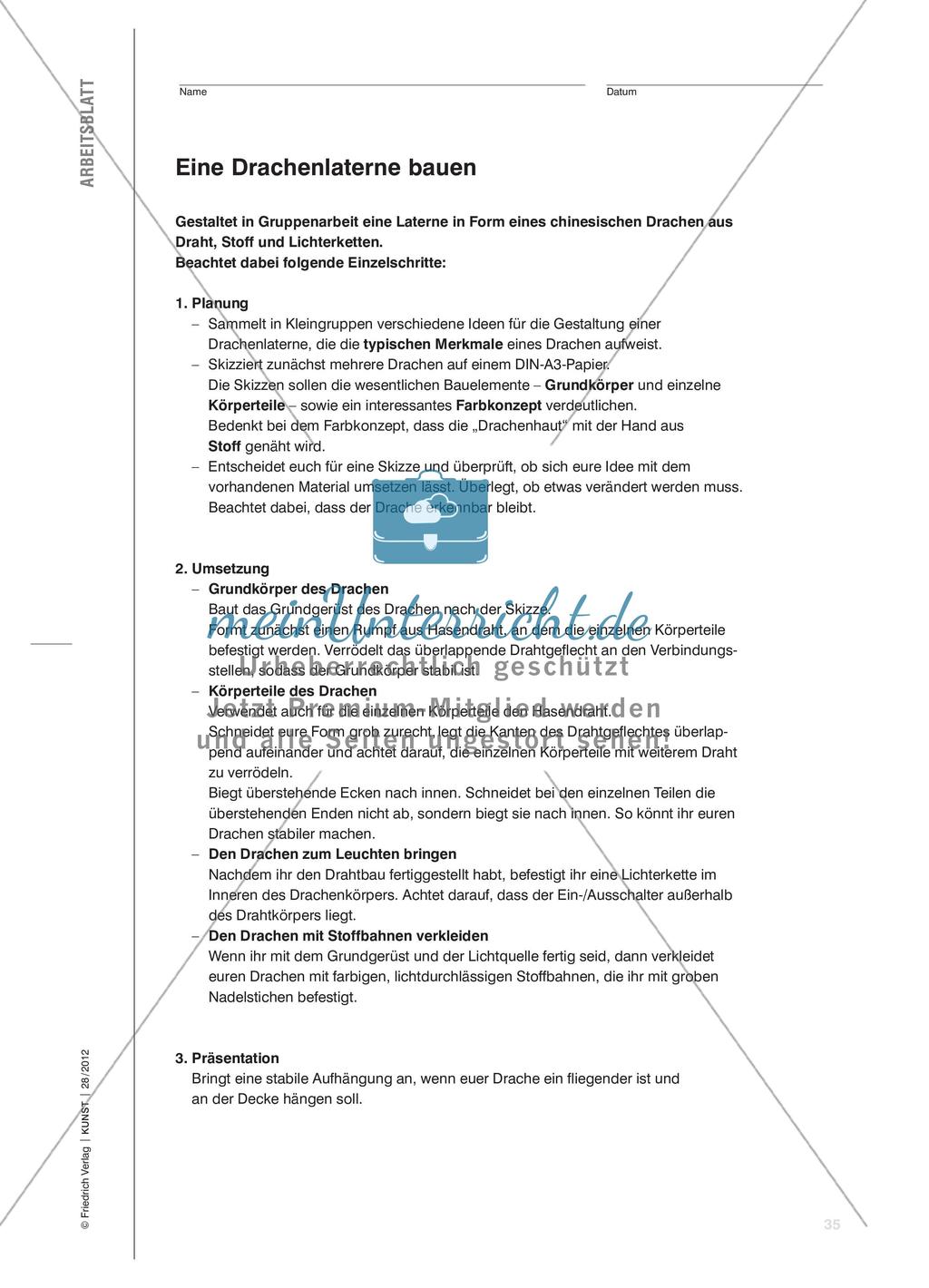 Chinesische Drachenlaternen - Dreidimensionale Drahtobjekte bauen und zum Leuchten bringen Preview 6