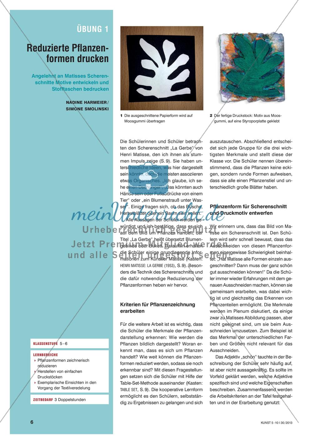 Reduzierte Pflanzenformen drucken Preview 1