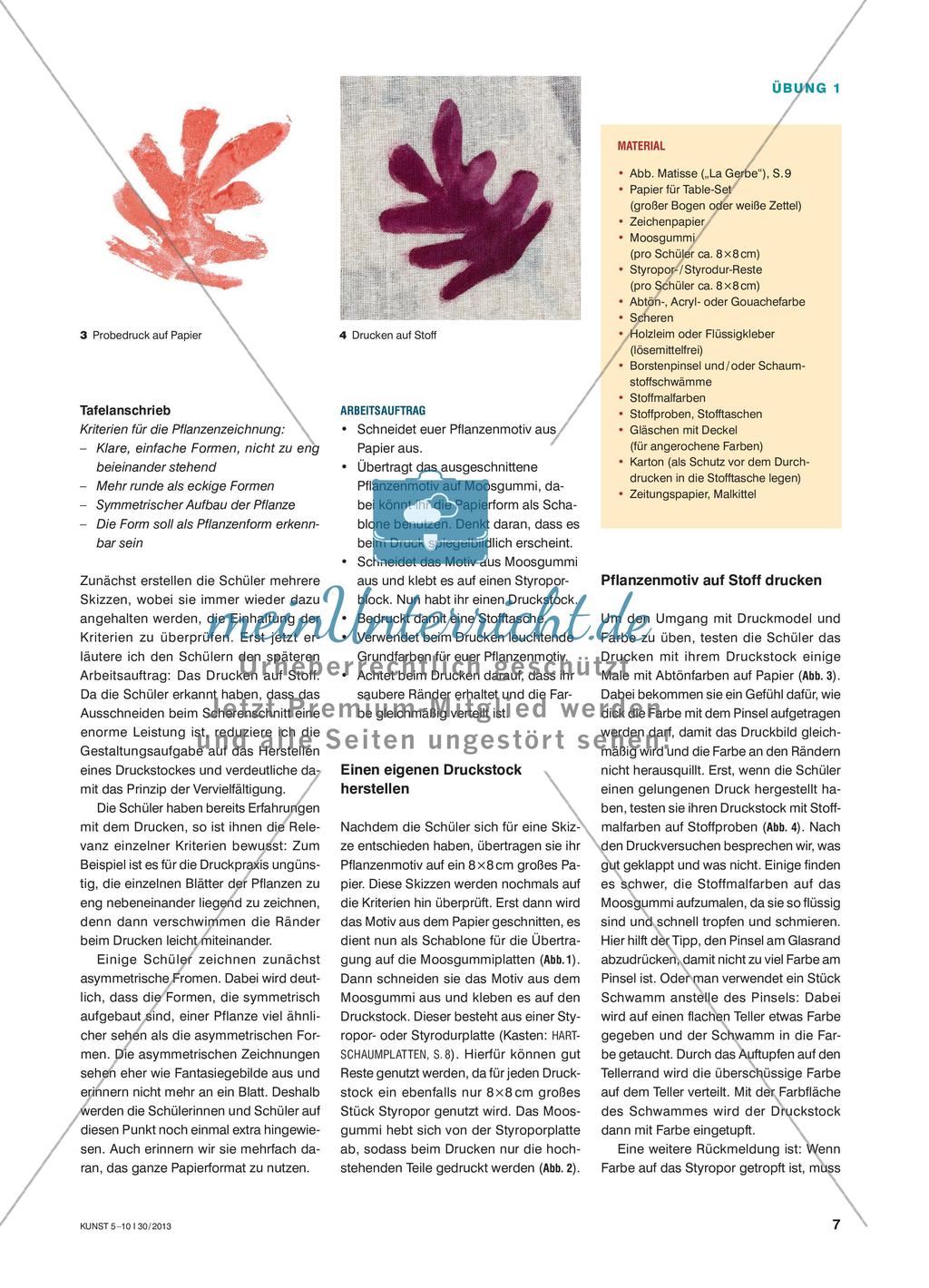Reduzierte Pflanzenformen drucken Preview 2