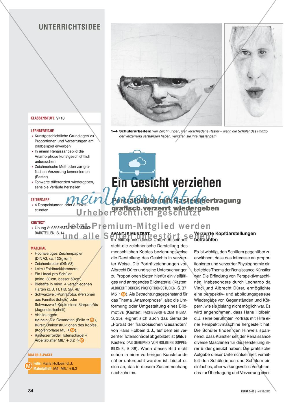 Ein Gesicht verziehen - Porträtbilder mit Rasterübertragung grafisch verzerrt wiedergeben Preview 1