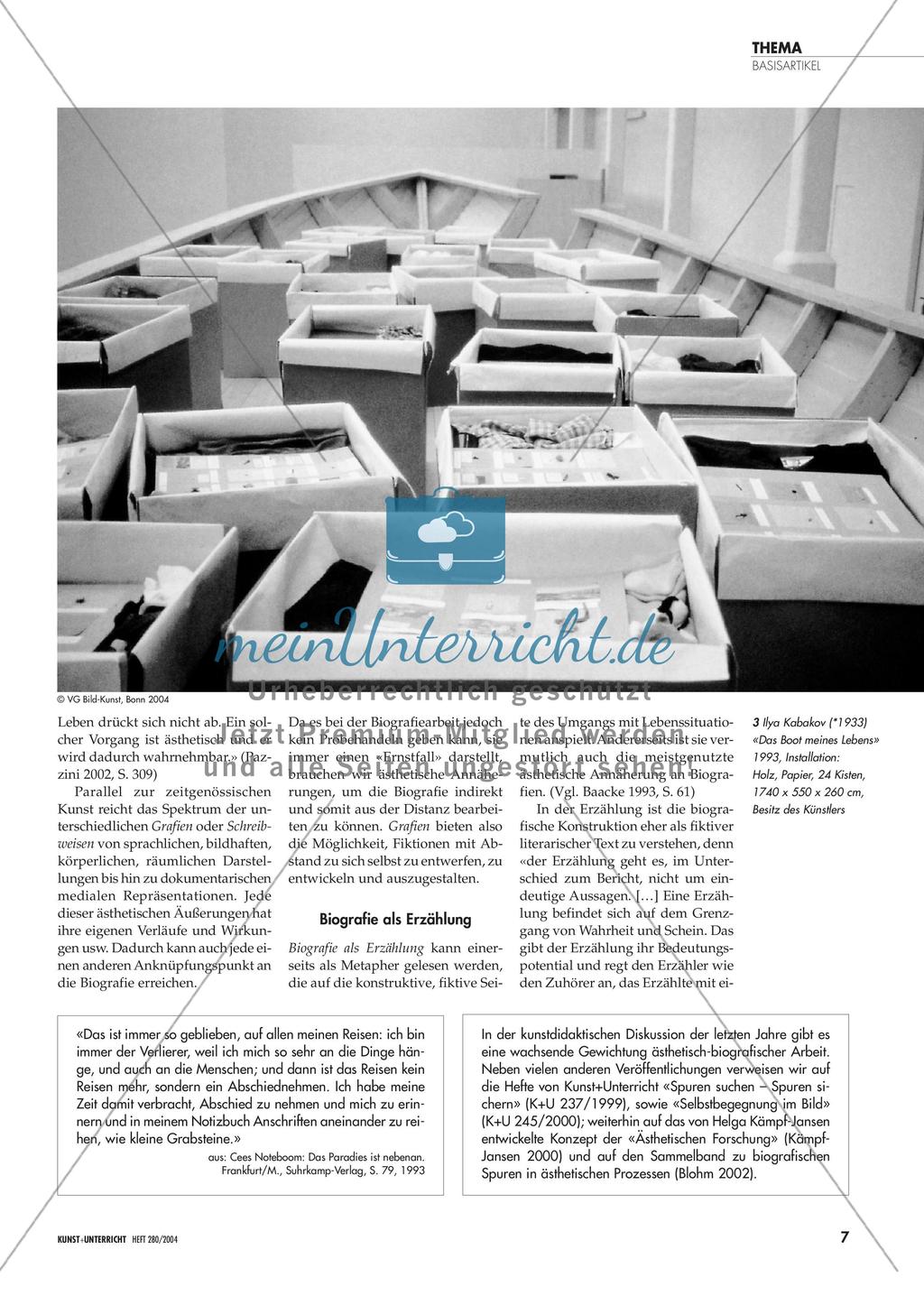 Biografieren - Biografische Prozesse im Kunstunterricht Preview 4
