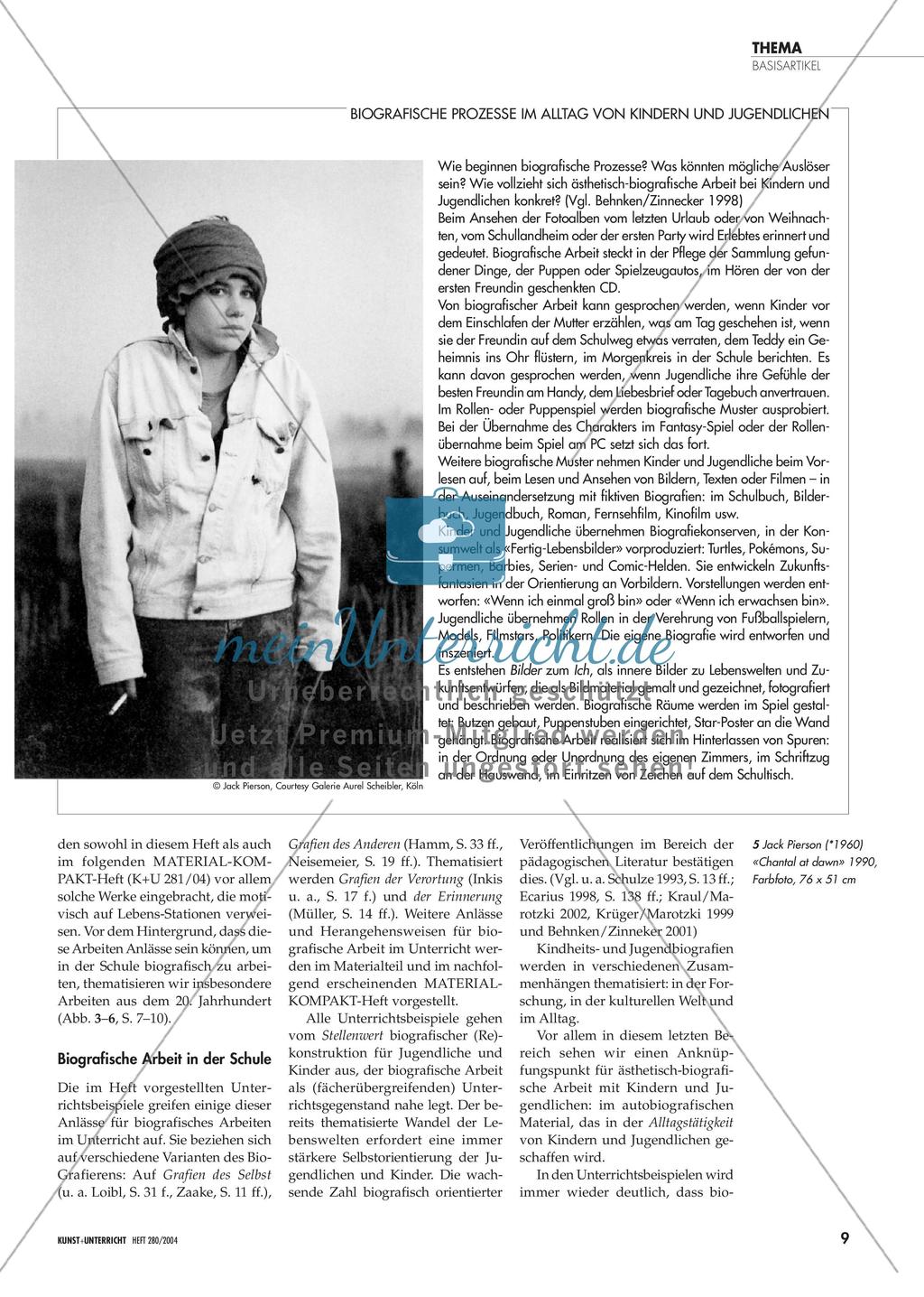 Biografieren - Biografische Prozesse im Kunstunterricht Preview 6