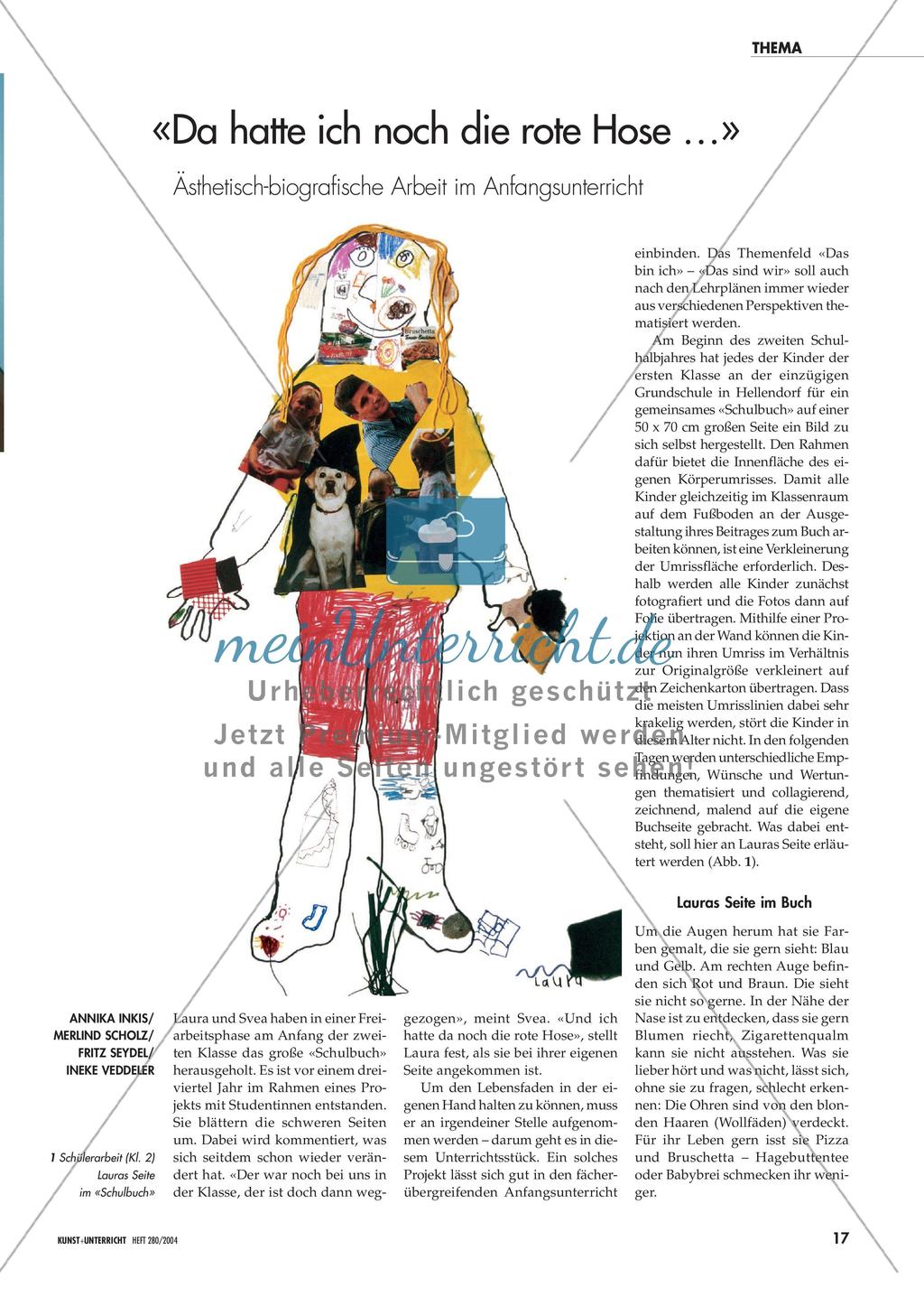 «Da hatte ich noch die rote Hose …» - Ästhetisch-biografische Arbeit im Anfangsunterricht Preview 1