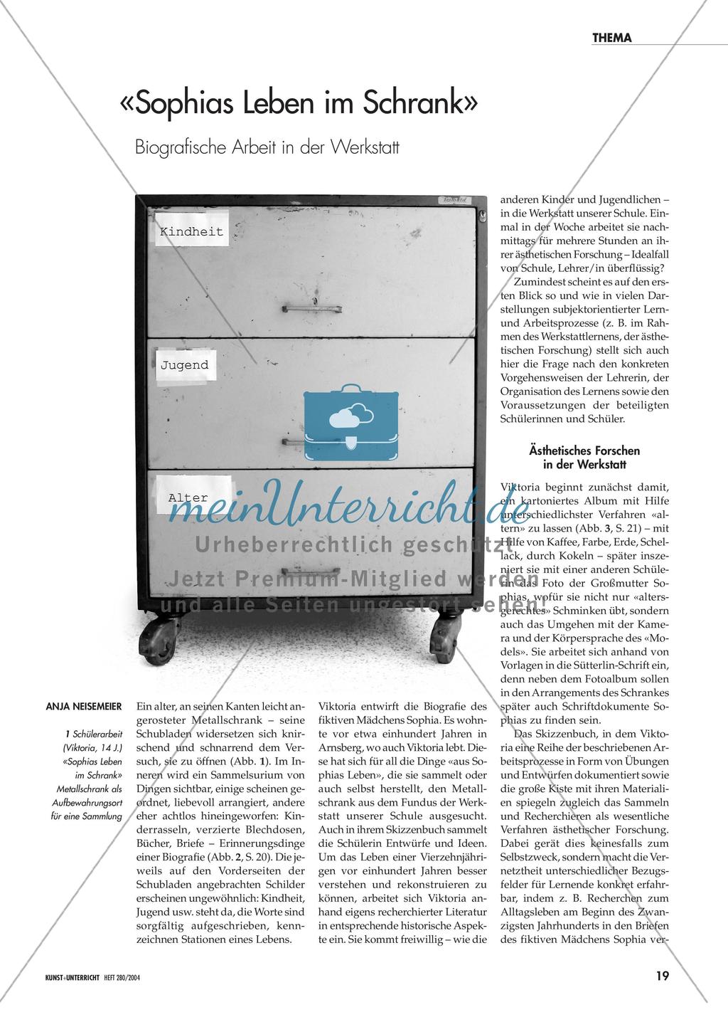 «Sophias Leben im Schrank» - Biografische Arbeit in der Werkstatt Preview 1