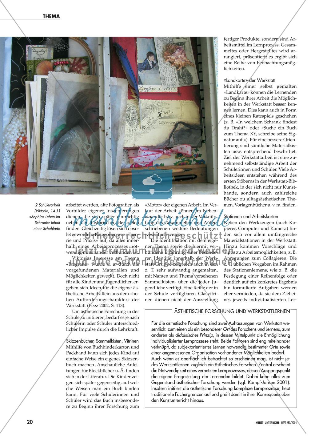 «Sophias Leben im Schrank» - Biografische Arbeit in der Werkstatt Preview 2