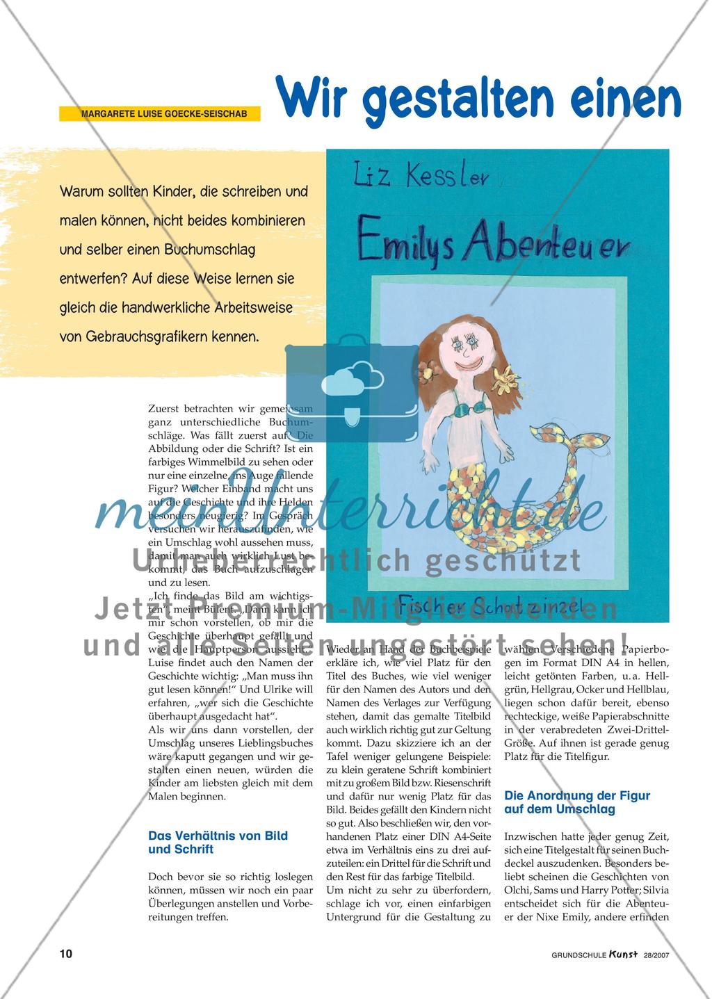 Wir gestalten einen Buchumschlag Preview 1