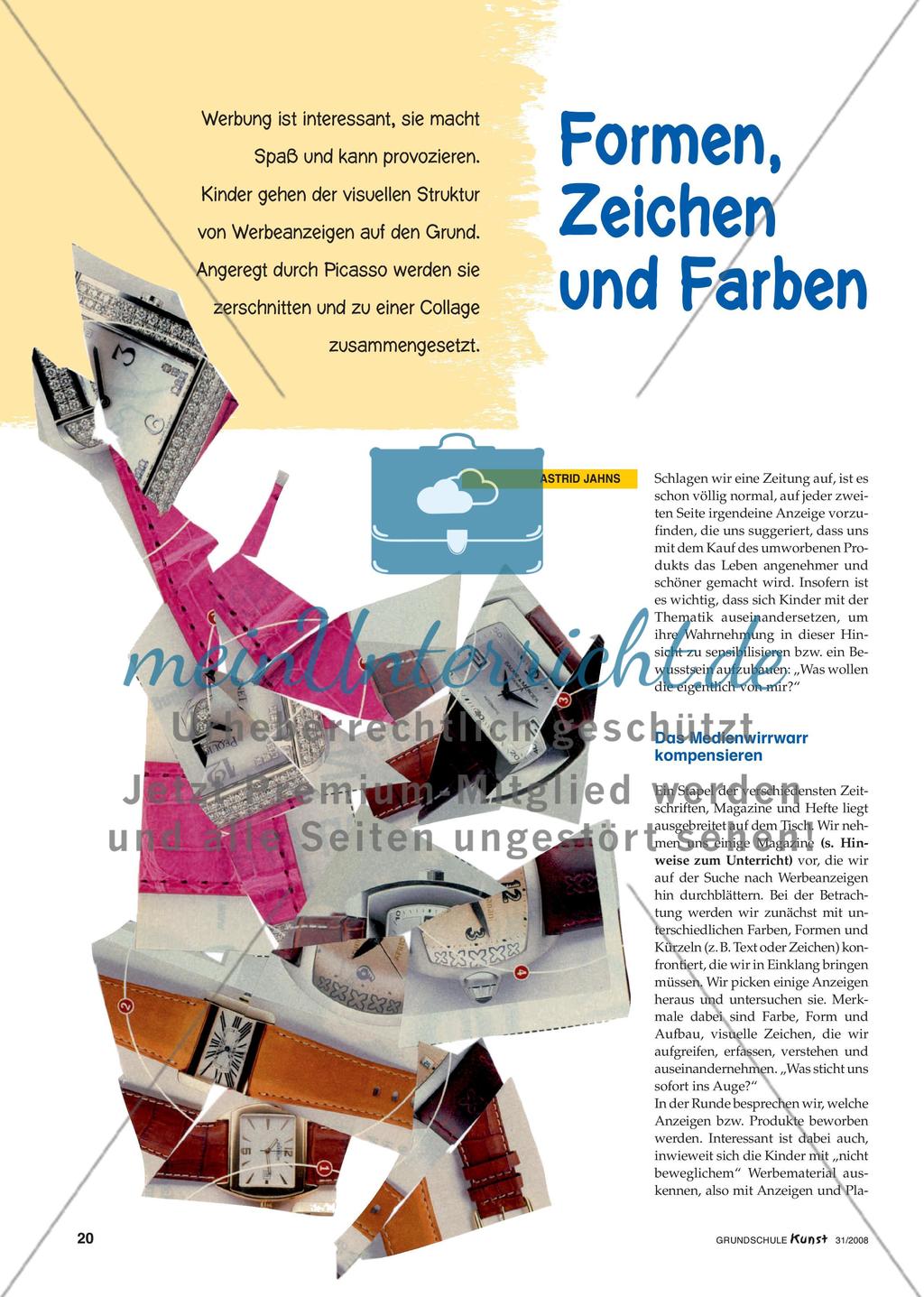 Collagieren mit geometrischen Formen und Werbeanzeigen Preview 1