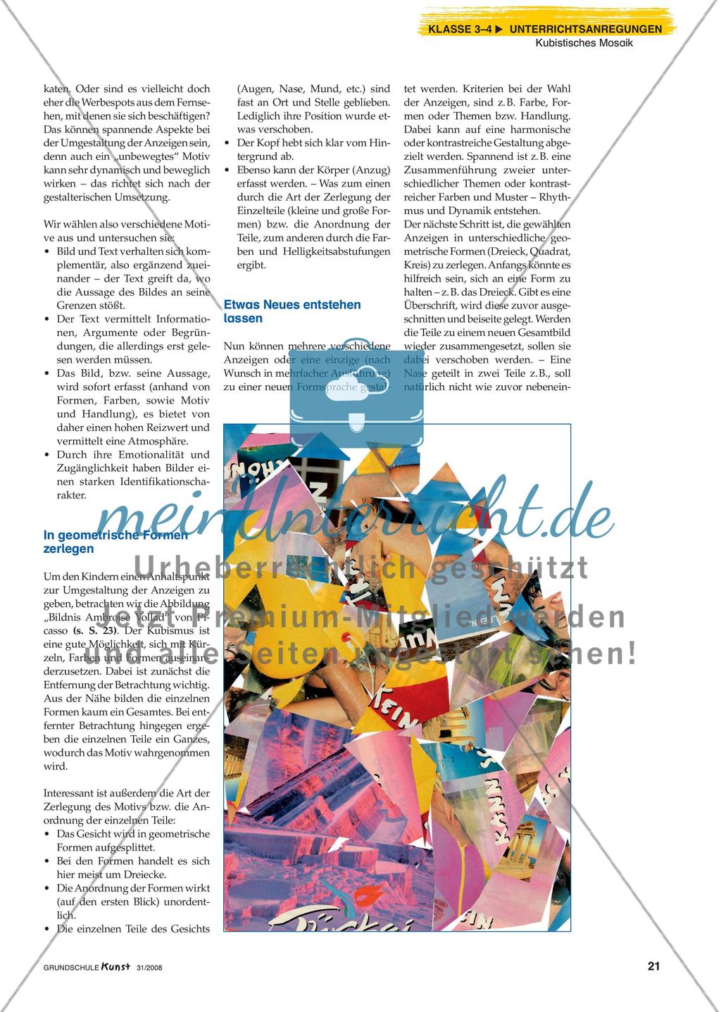 Collagieren mit geometrischen Formen und Werbeanzeigen Preview 2