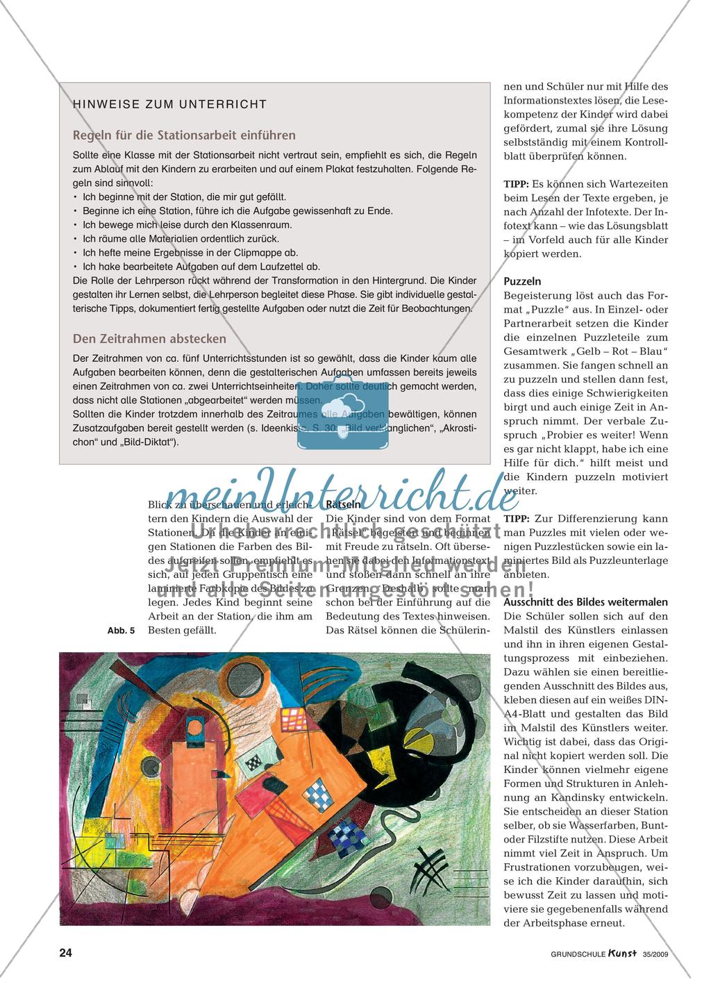 „Gelb Rot Blau“ immer wieder neu entdeckt meinUnterricht