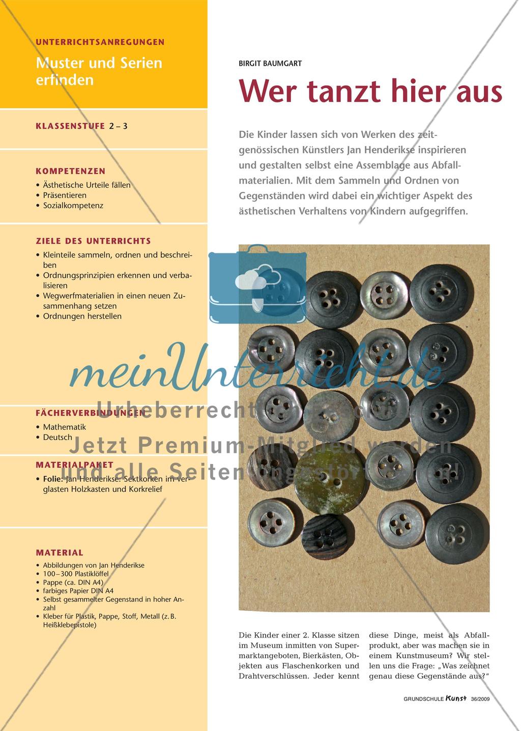 Anordnung von Serien aus Abfallprodukten Preview 1