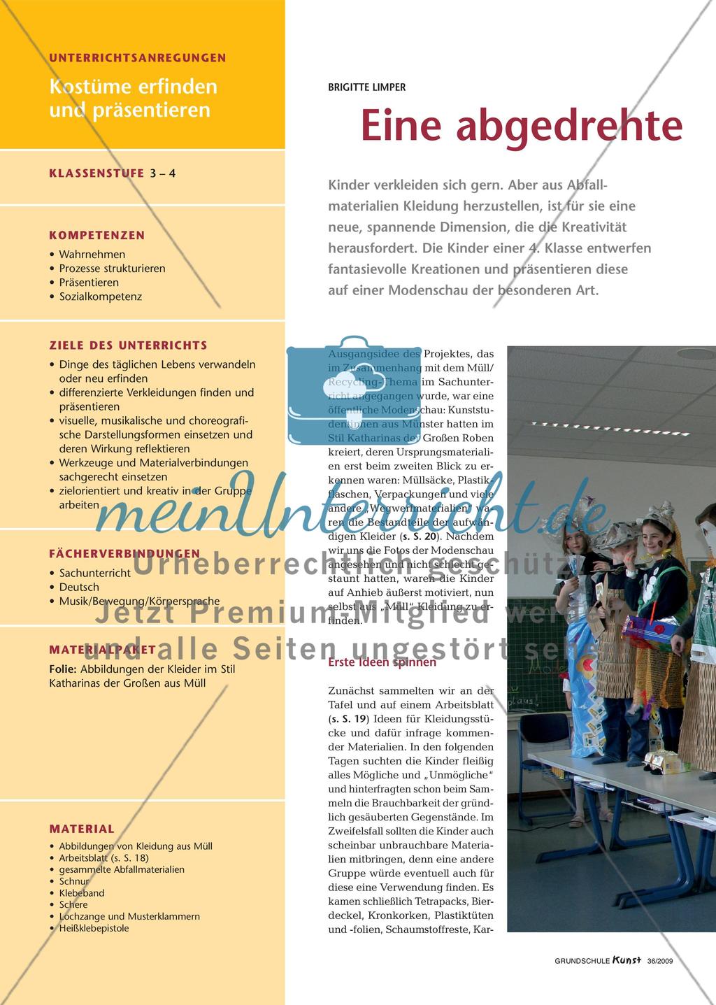 Eine Modenschau für Kleidung aus Abfallprodukten Preview 1