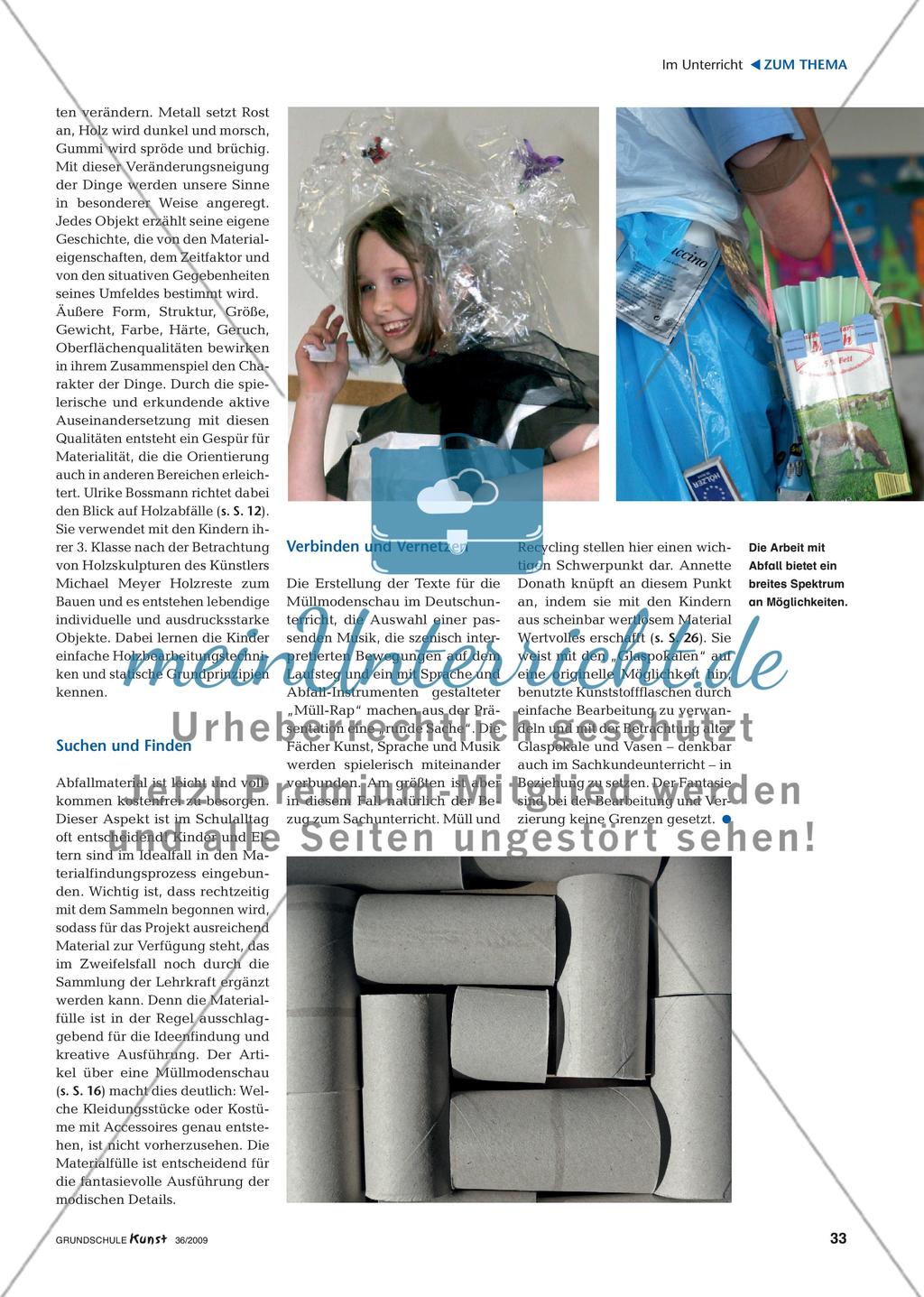Abfall im Kontext des Kunstunterrichts Preview 2