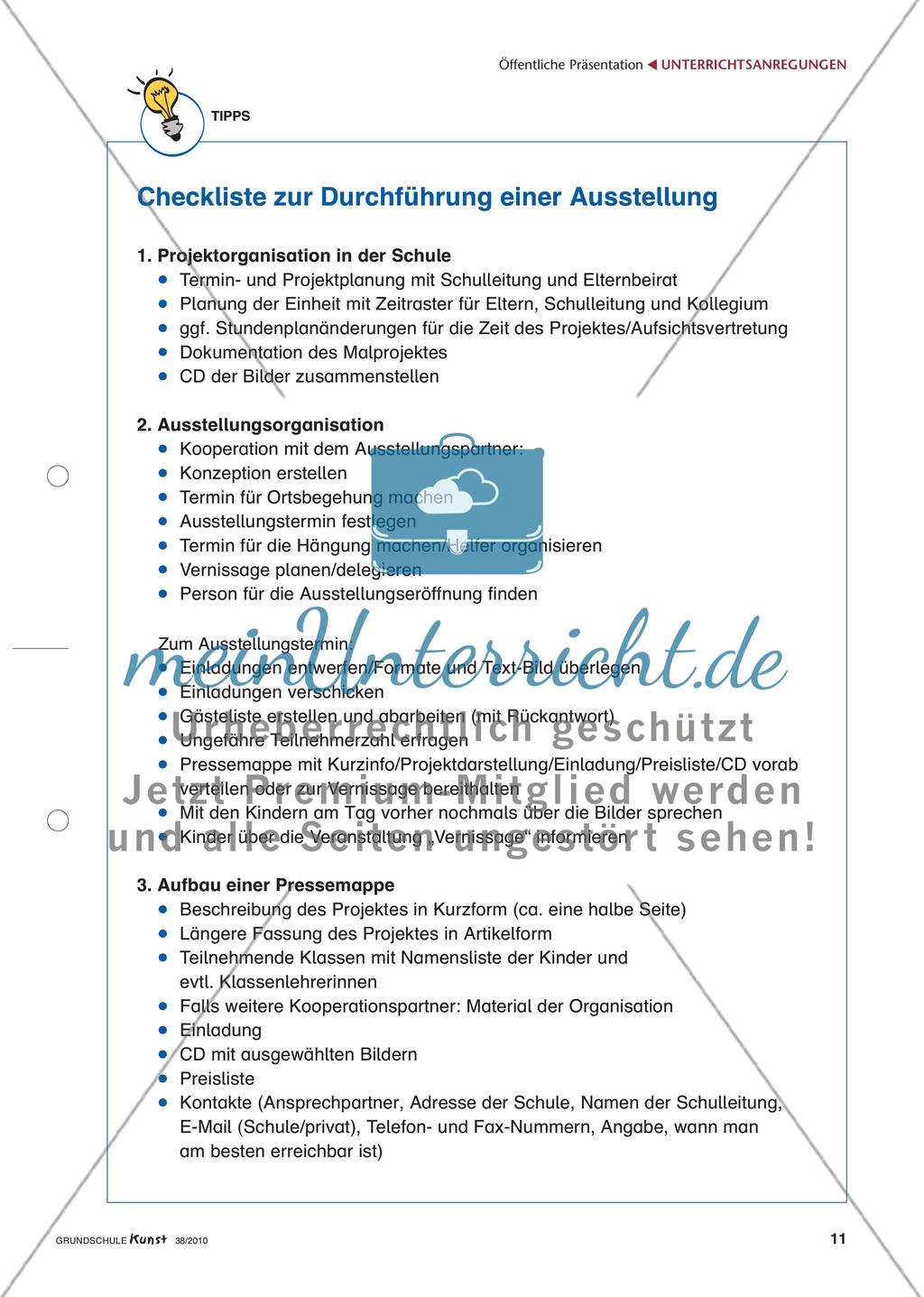 Die Organisation und Planung einer Kunstausstellung Preview 4