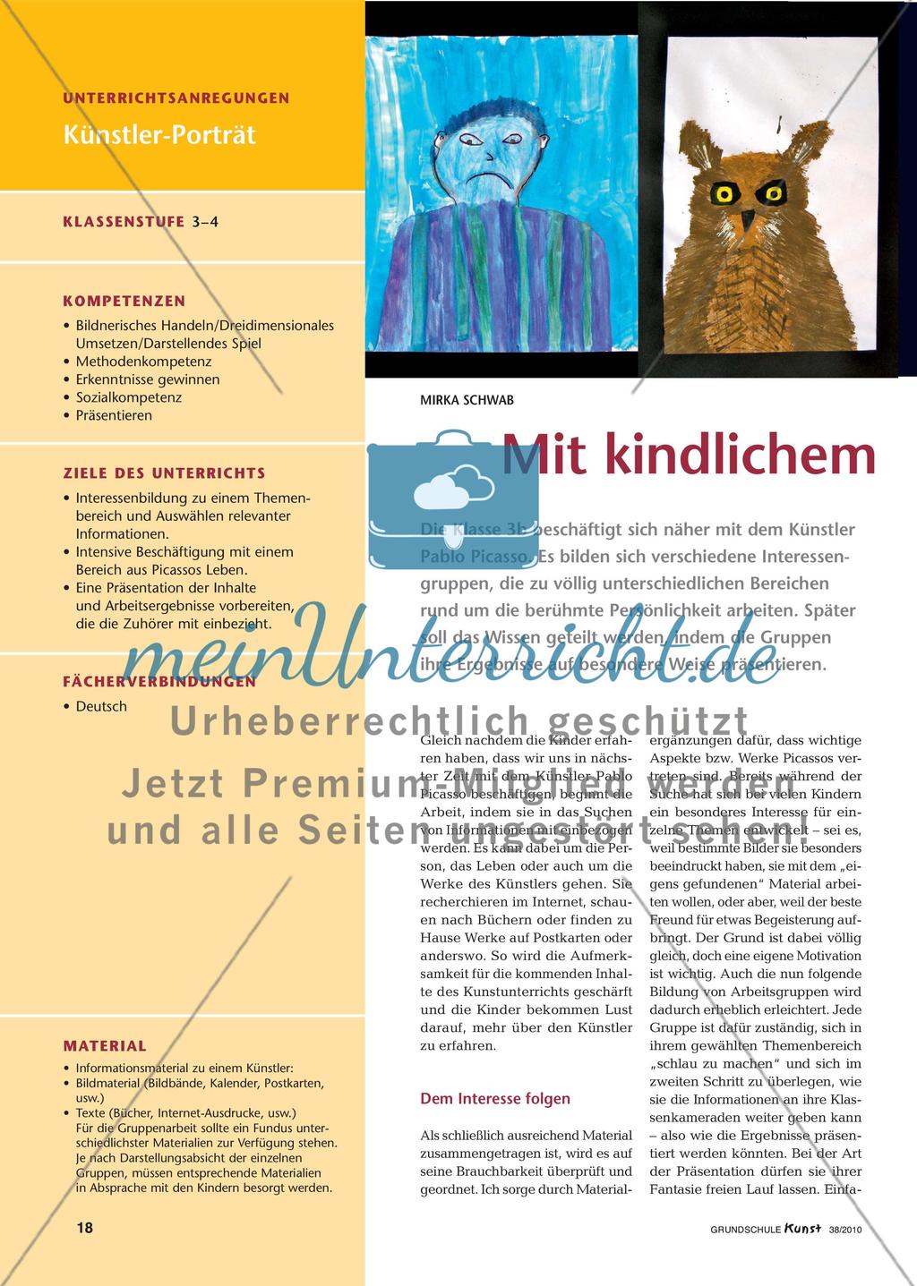 Aspekte aus dem Leben des Pablo Picasso Preview 1