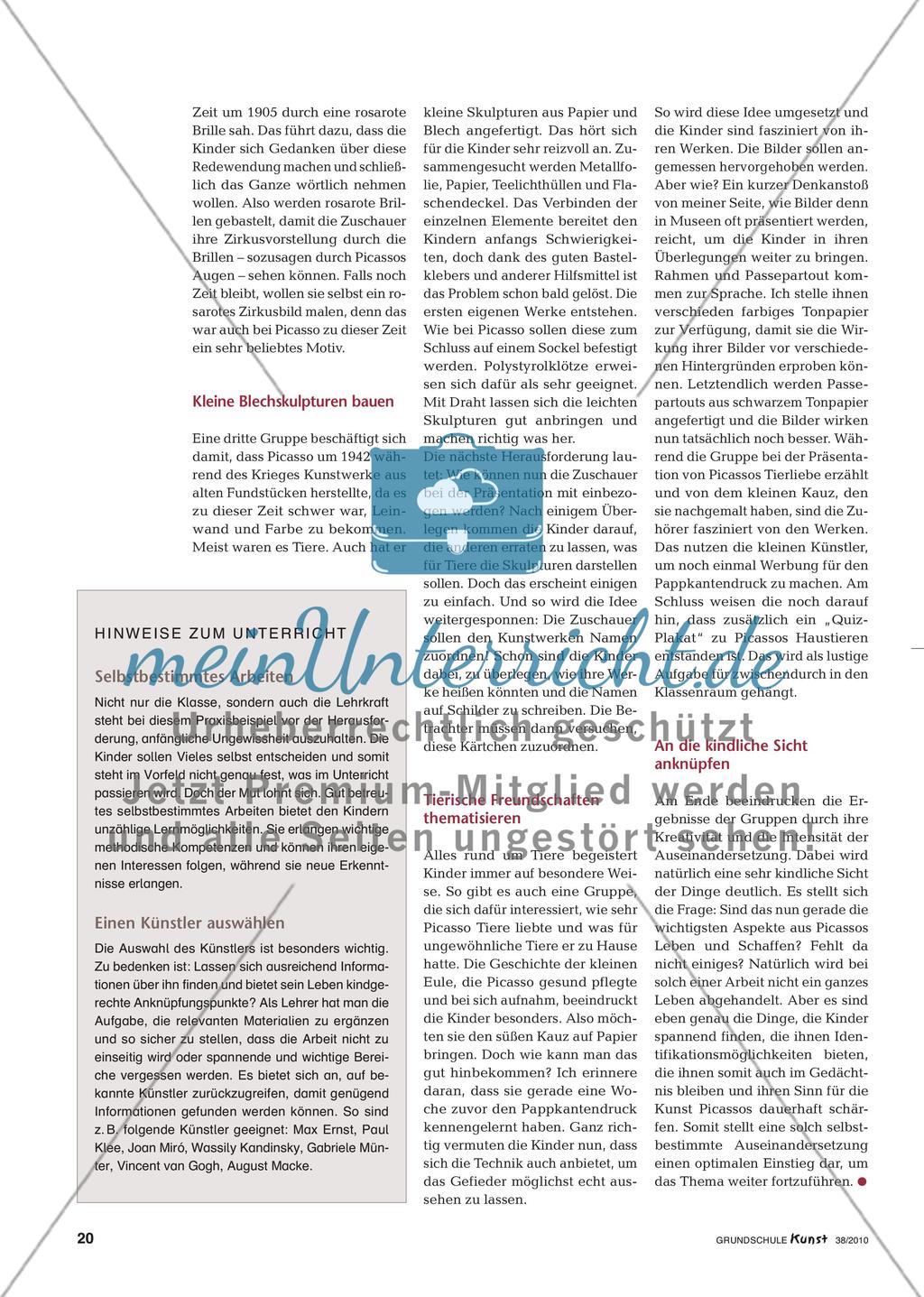 Aspekte aus dem Leben des Pablo Picasso Preview 3