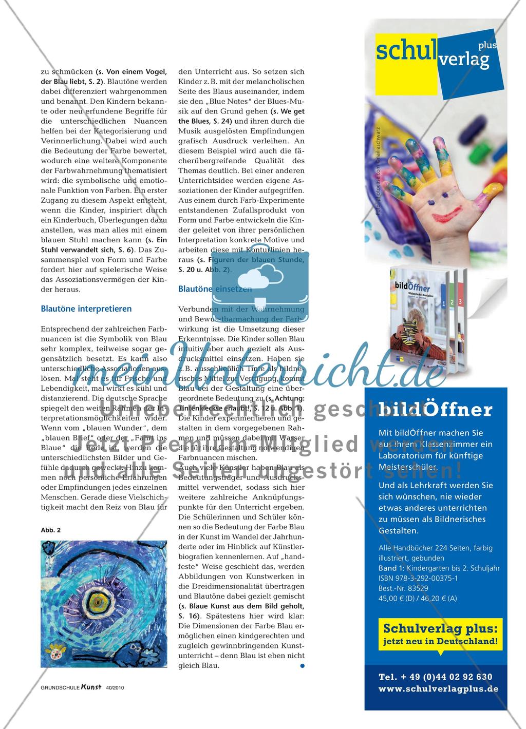 Die Farbe Blau unter fachdidaktischen Aspekten Preview 2