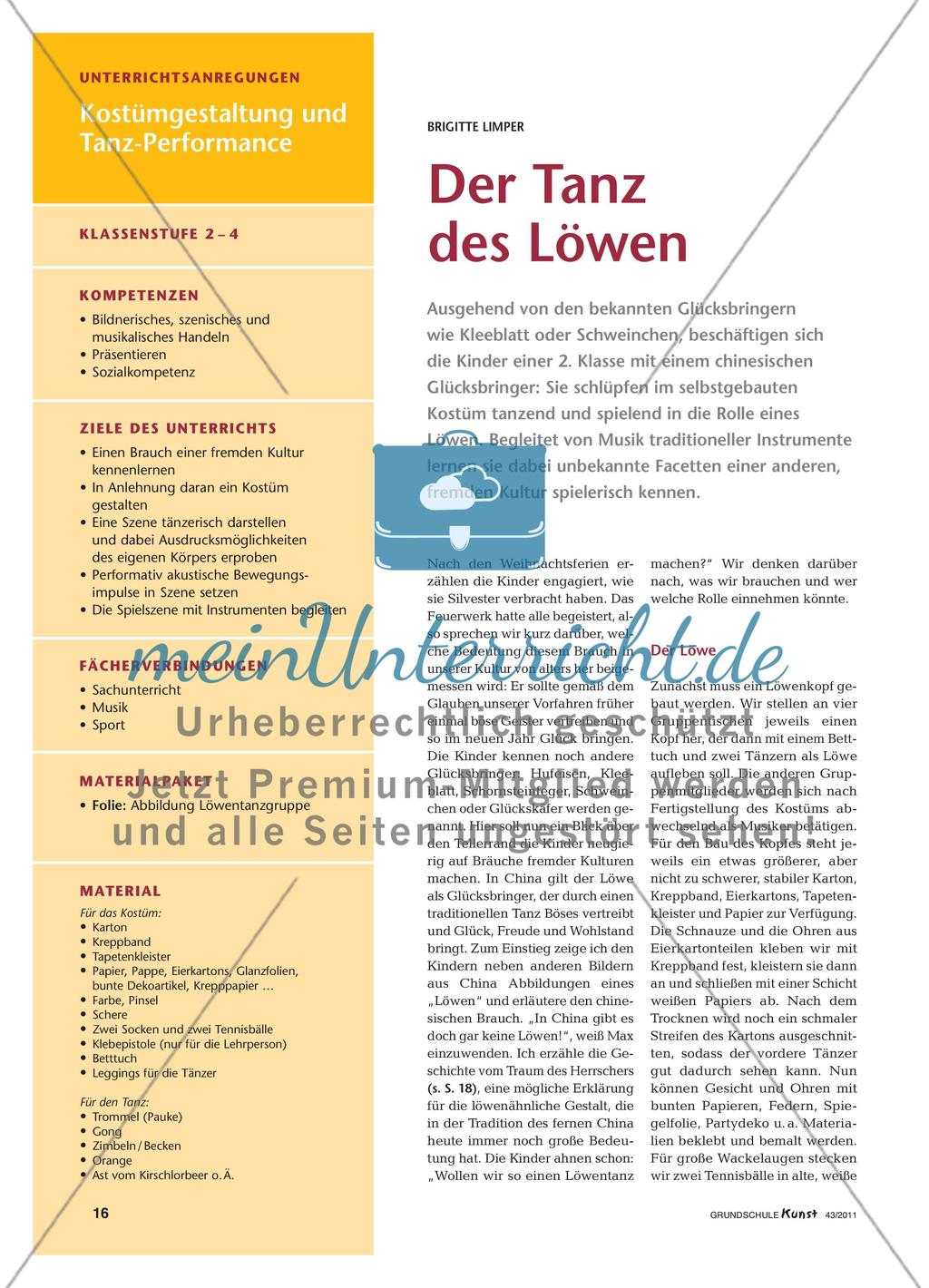 Der Tanz des Löwen Preview 1