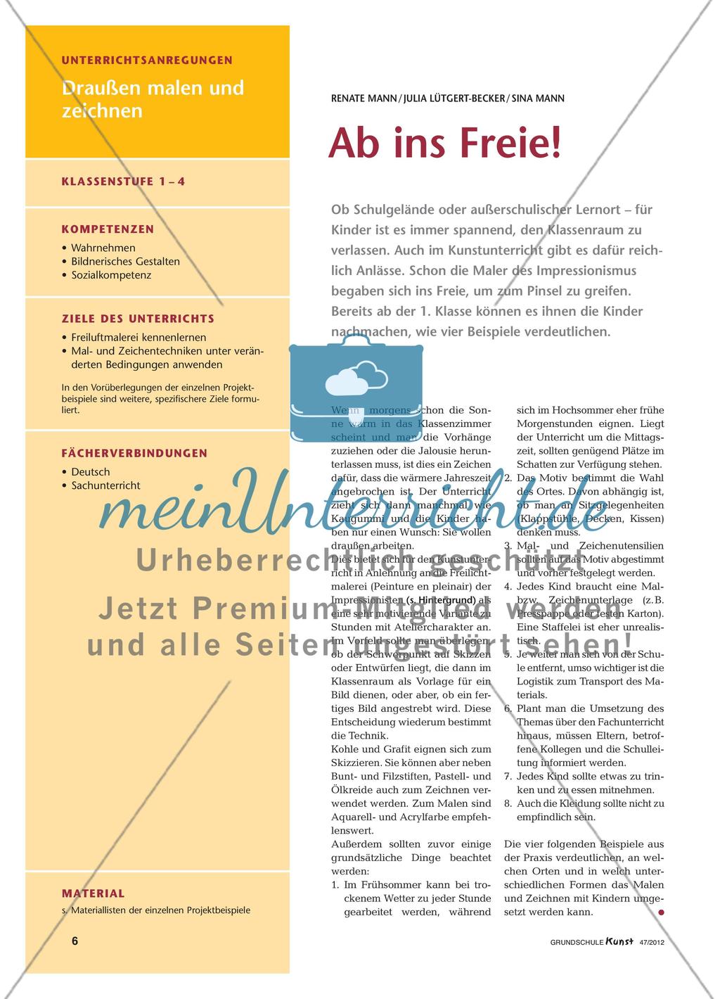 Zeichnen und Malen im Freien Preview 1